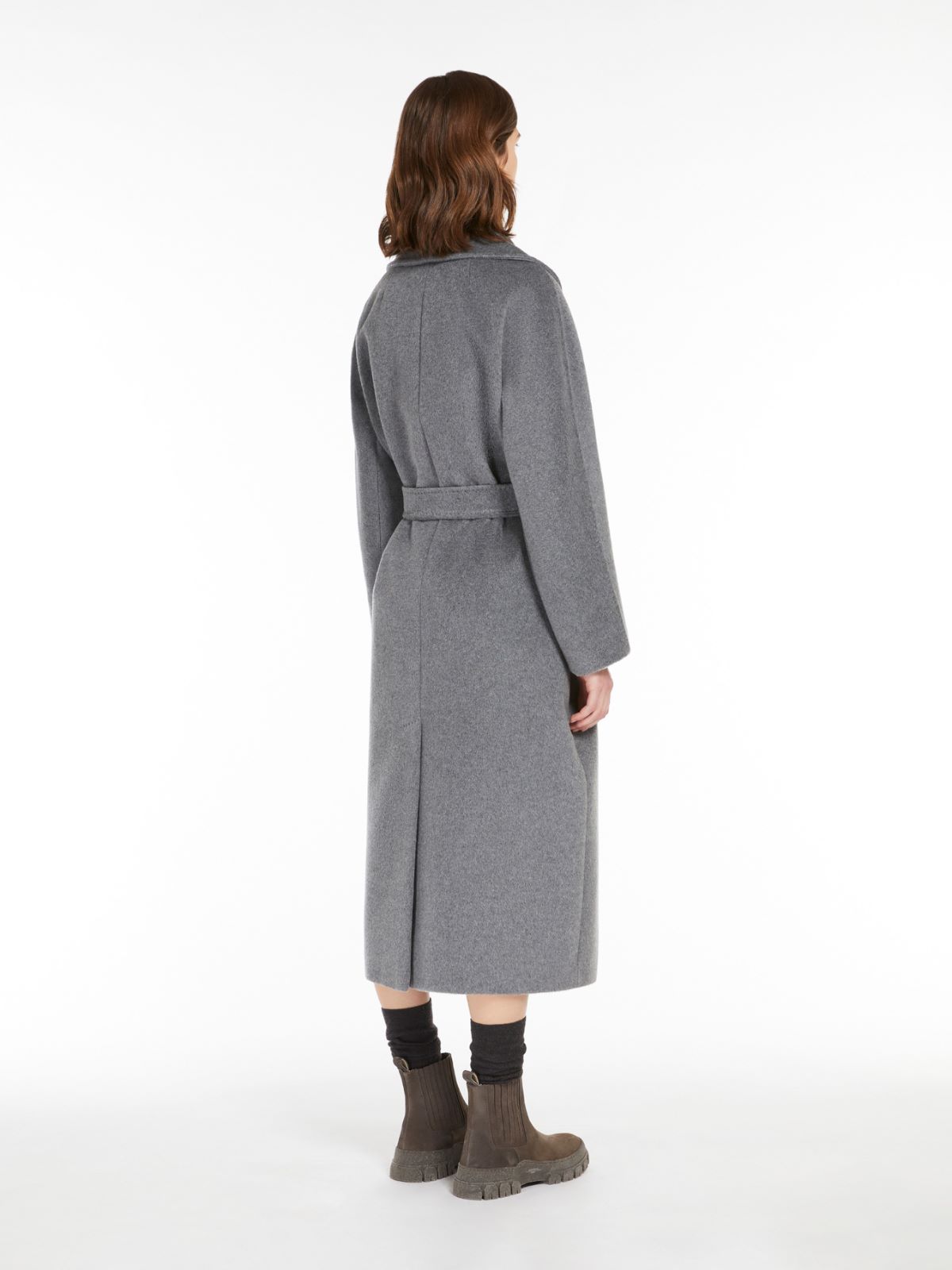 Wool and alpaca robe coat