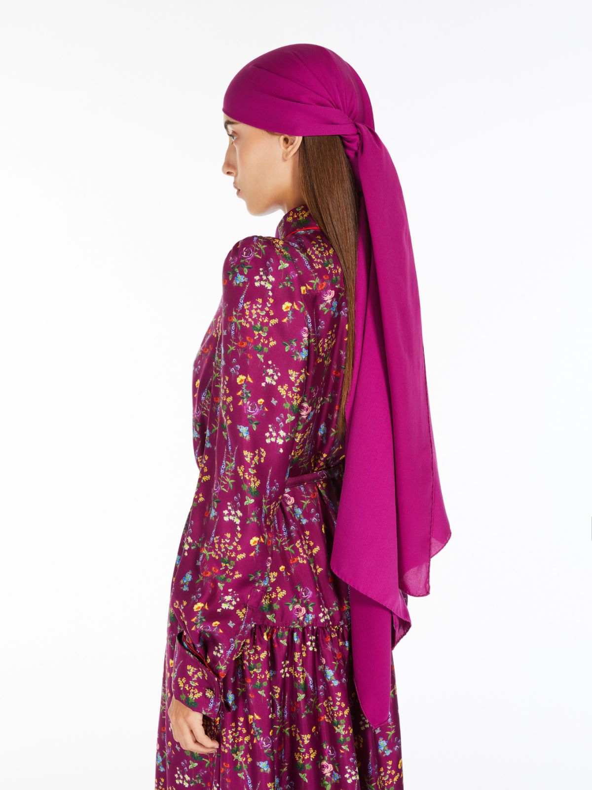 Silk charmeuse stole