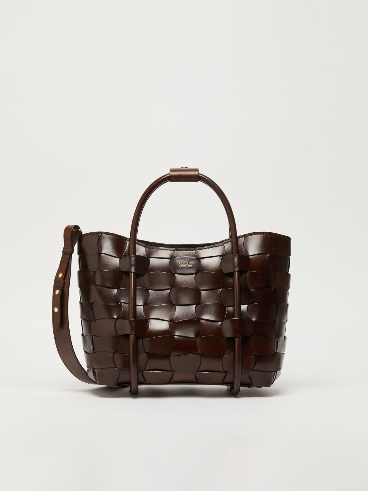 Woven leather small Marine bag