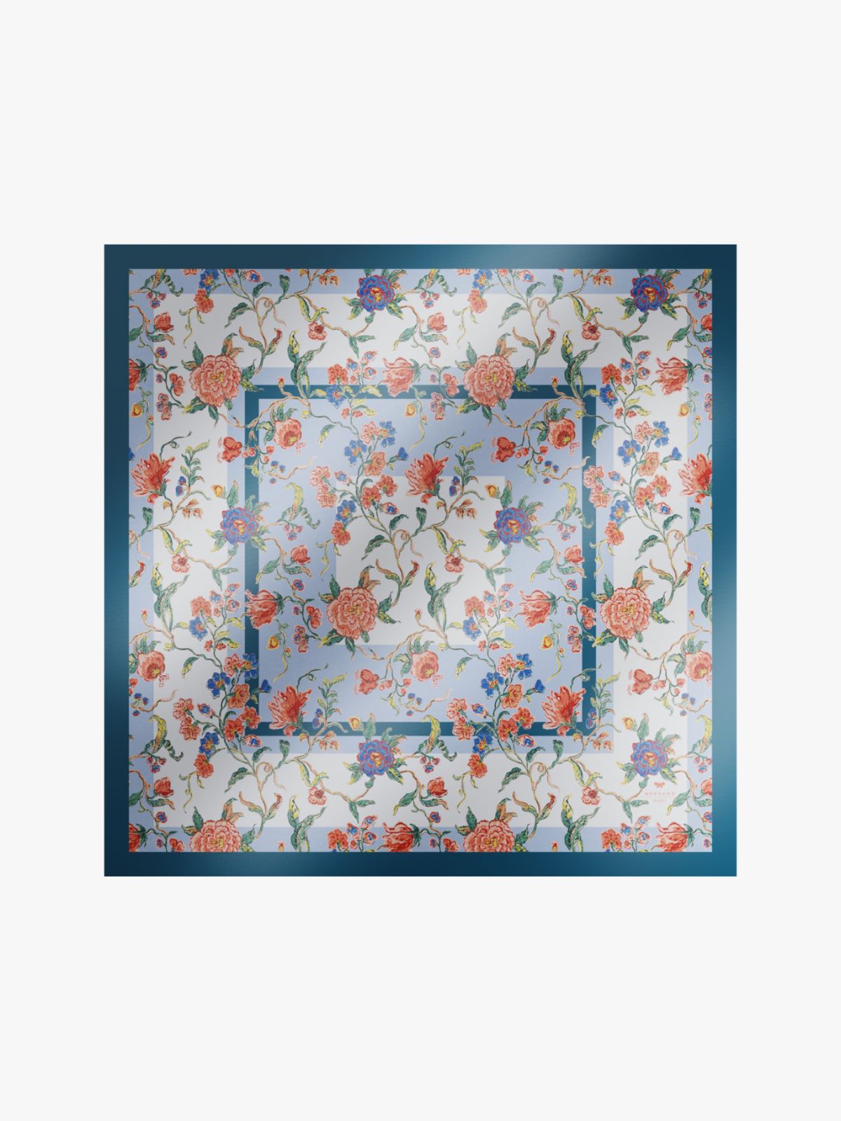 Printed silk maxi pocket square