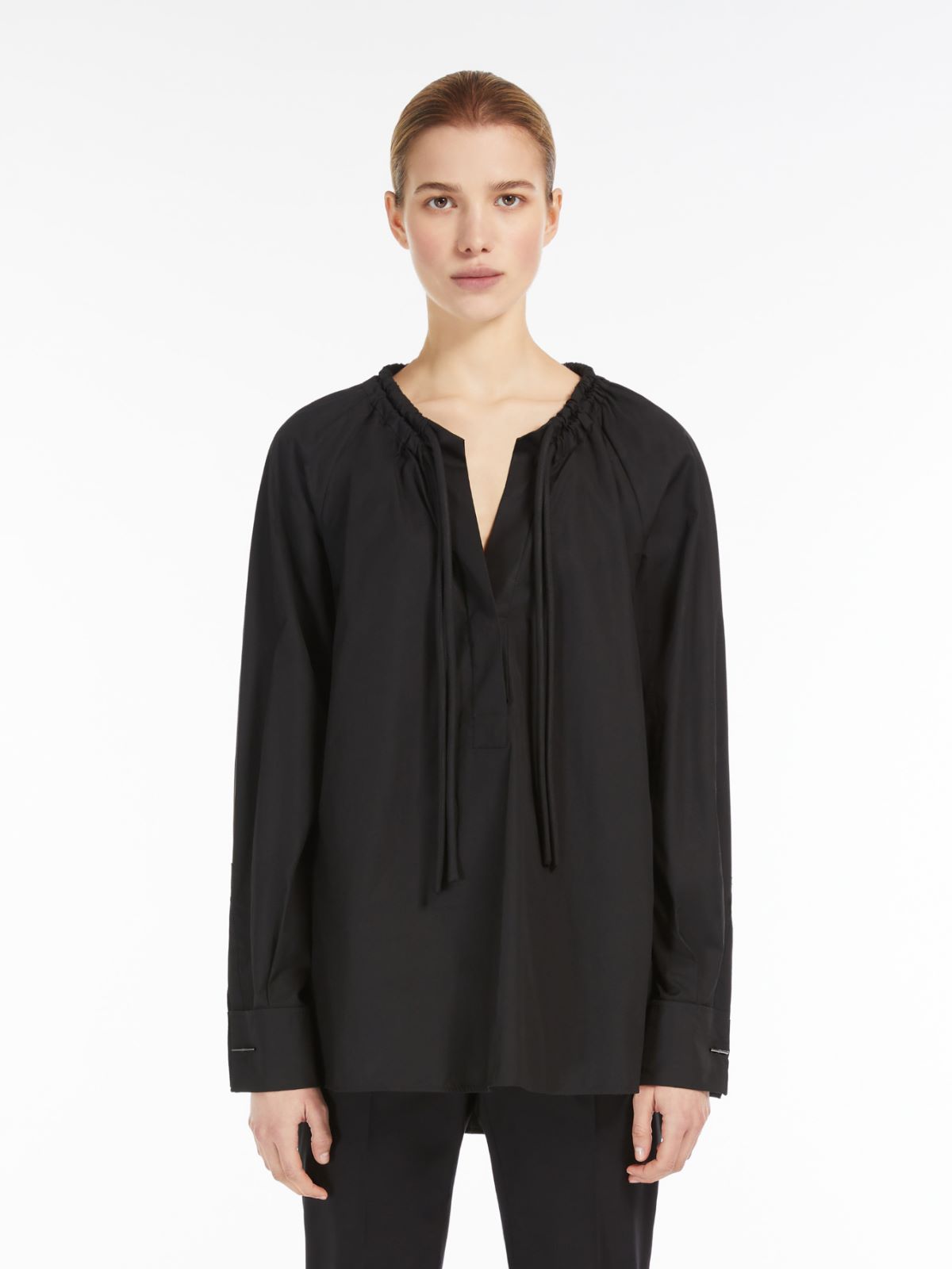 Oversize poplin shirt