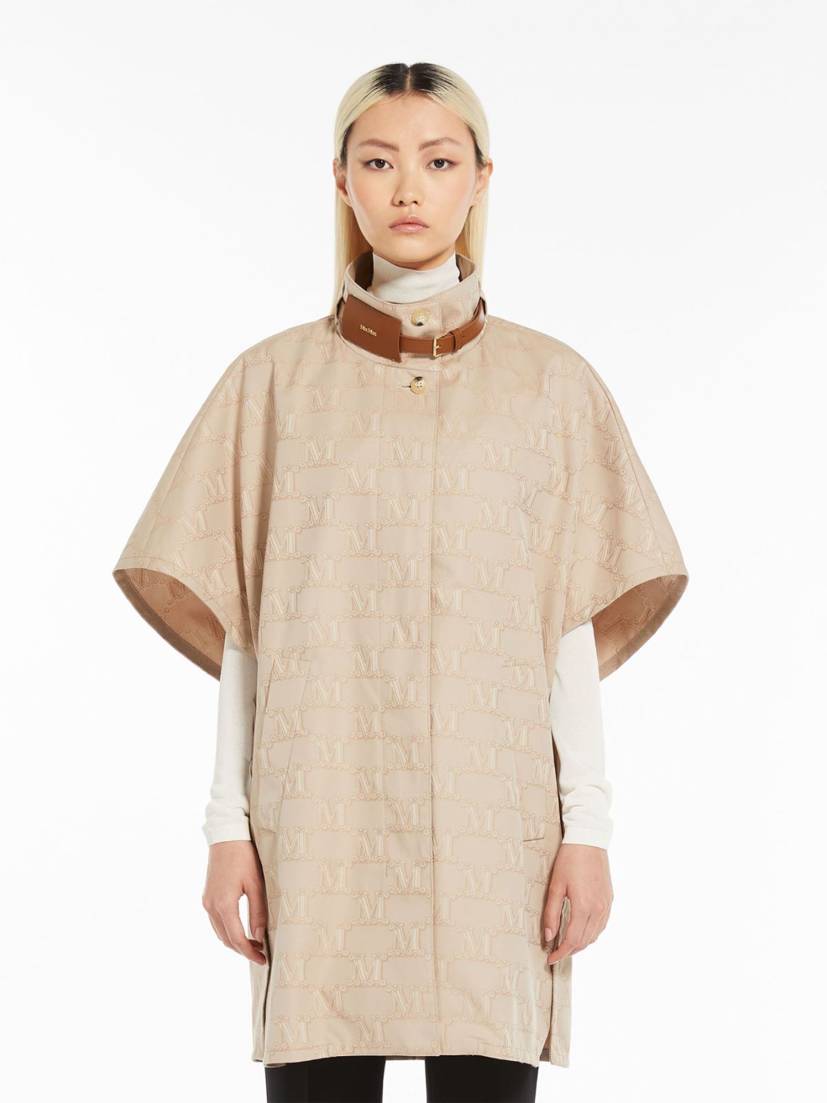 Water-resistant jacquard cotton cape