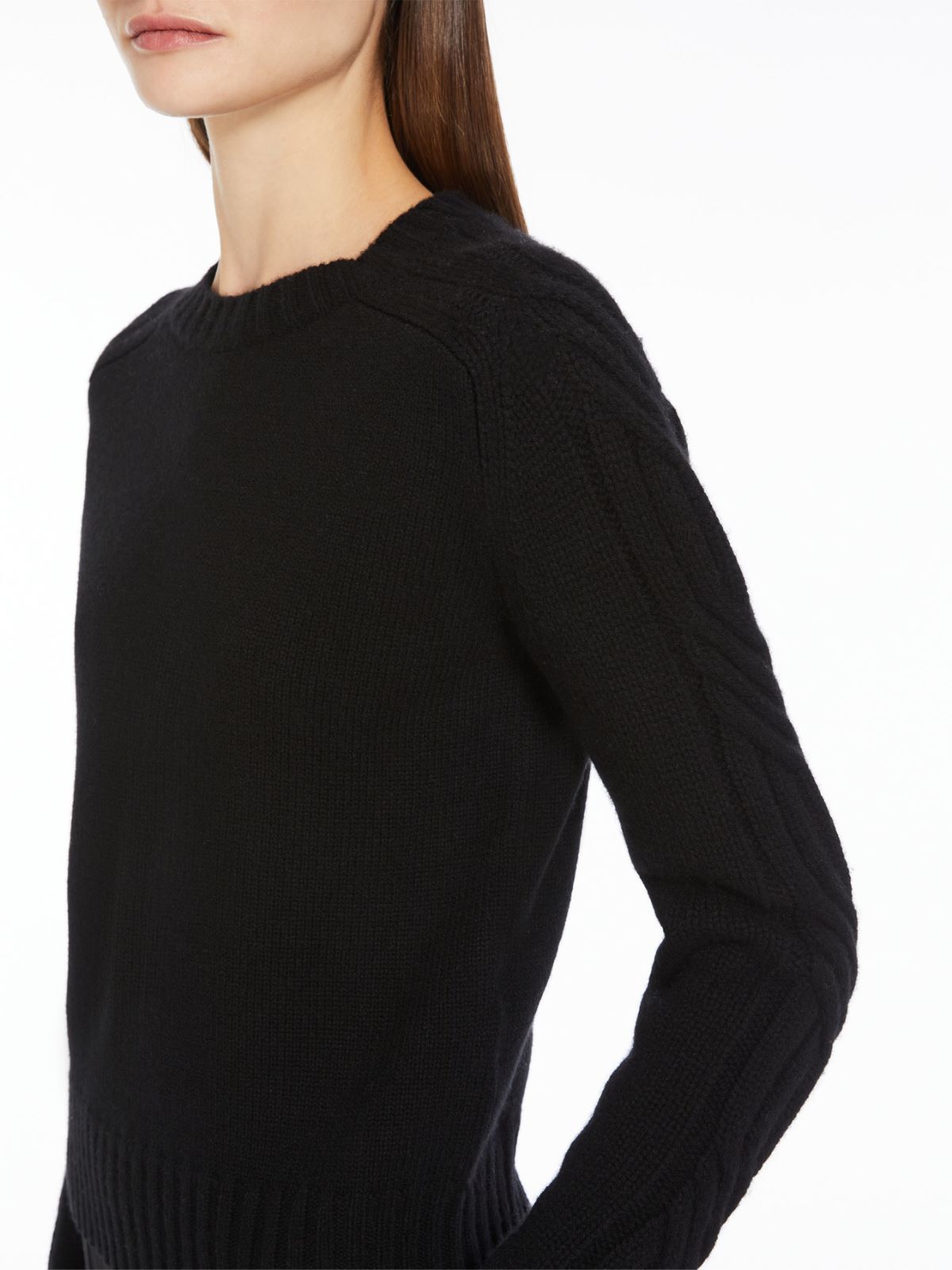 Pure cashmere crew-neck jumper