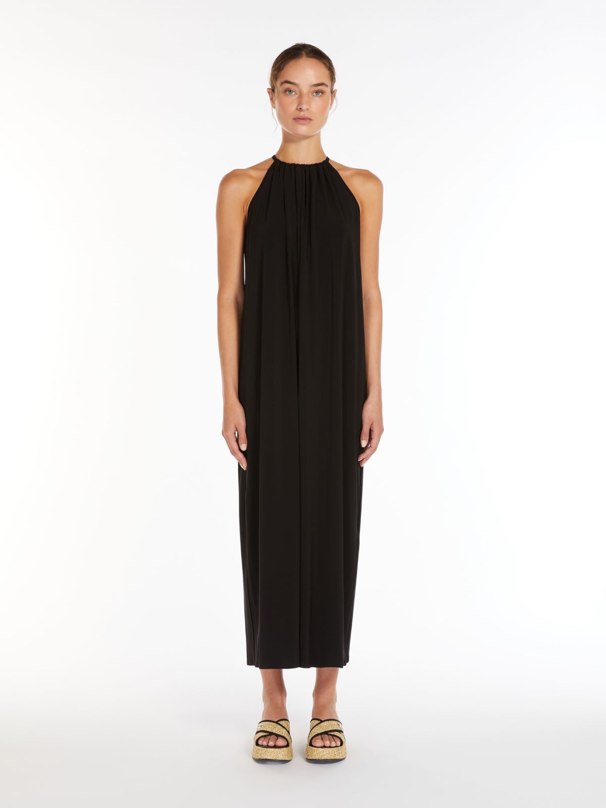 Long stretch jersey dress