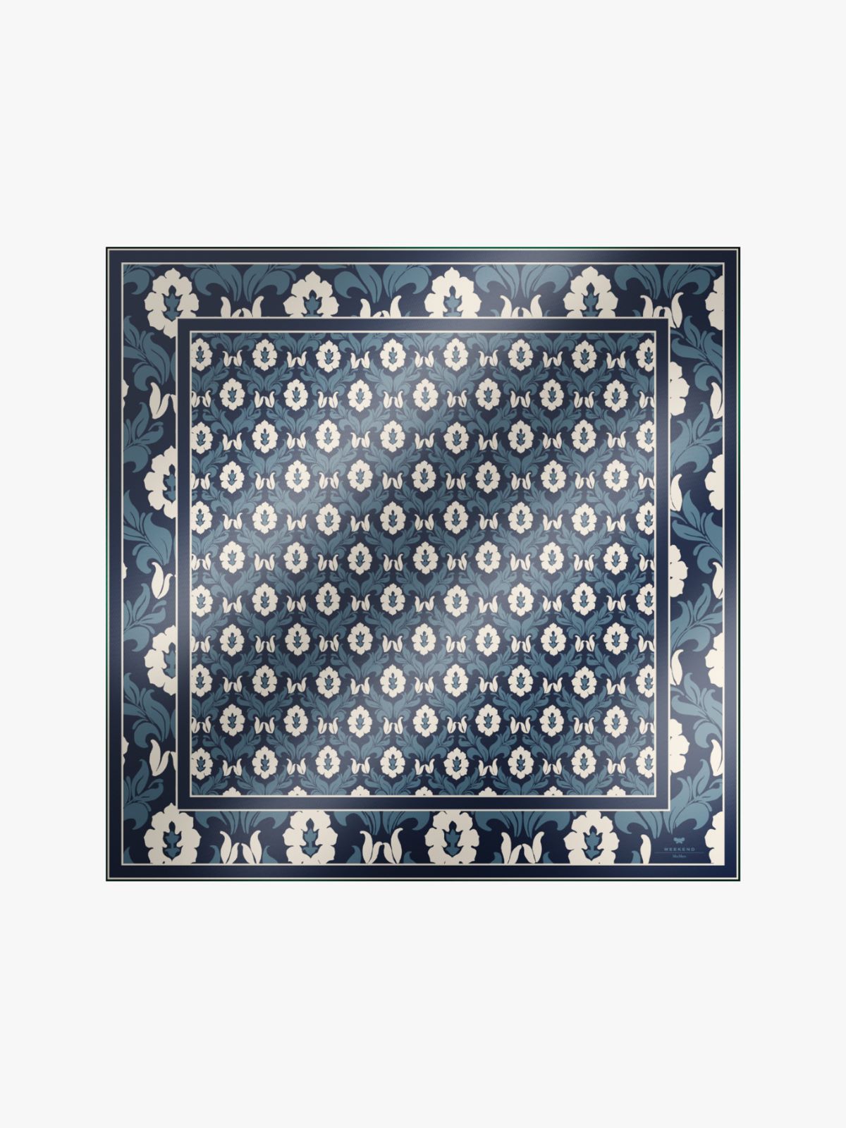 Printed silk maxi pocket square