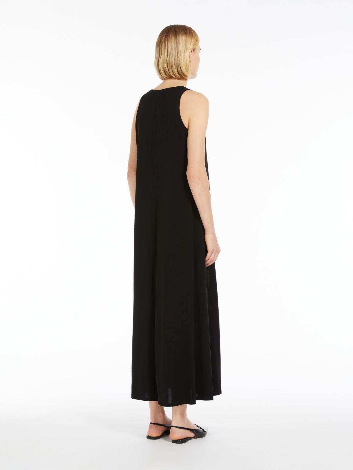 Stretch jersey A-line dress