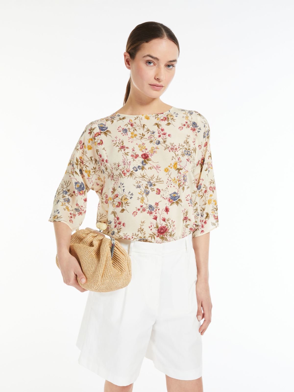 Silk crepe de chine blouse