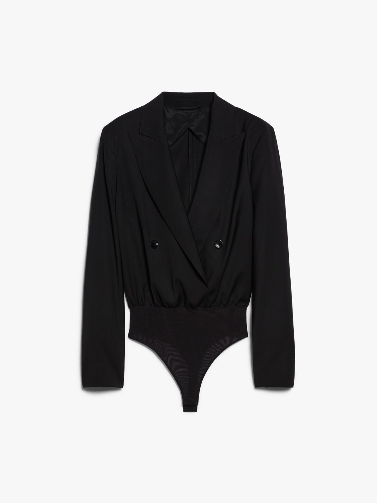 Boxy bodysuit in wool