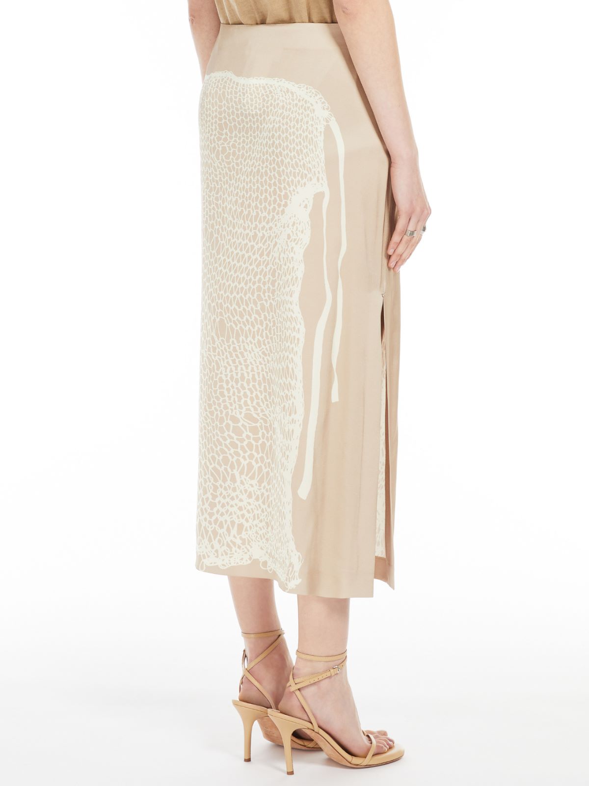 Lightweight satin skirt