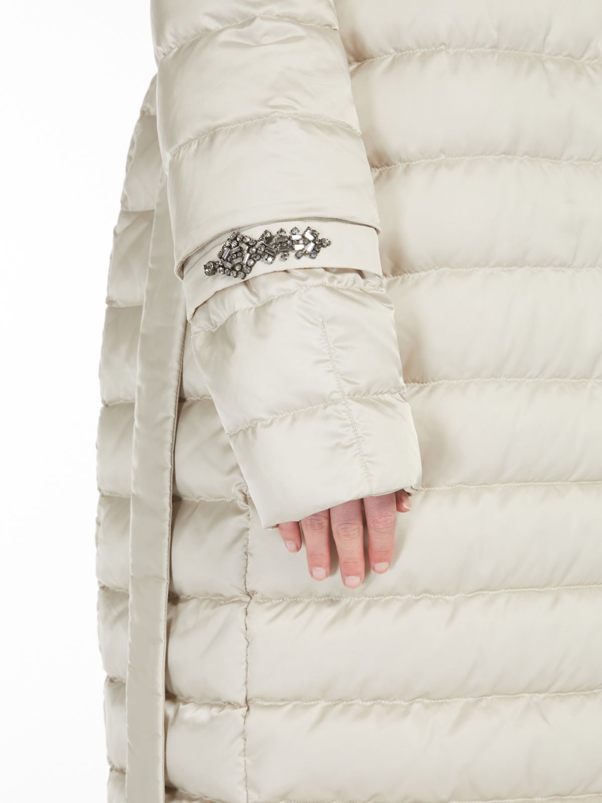 Embellished taffeta cuffs