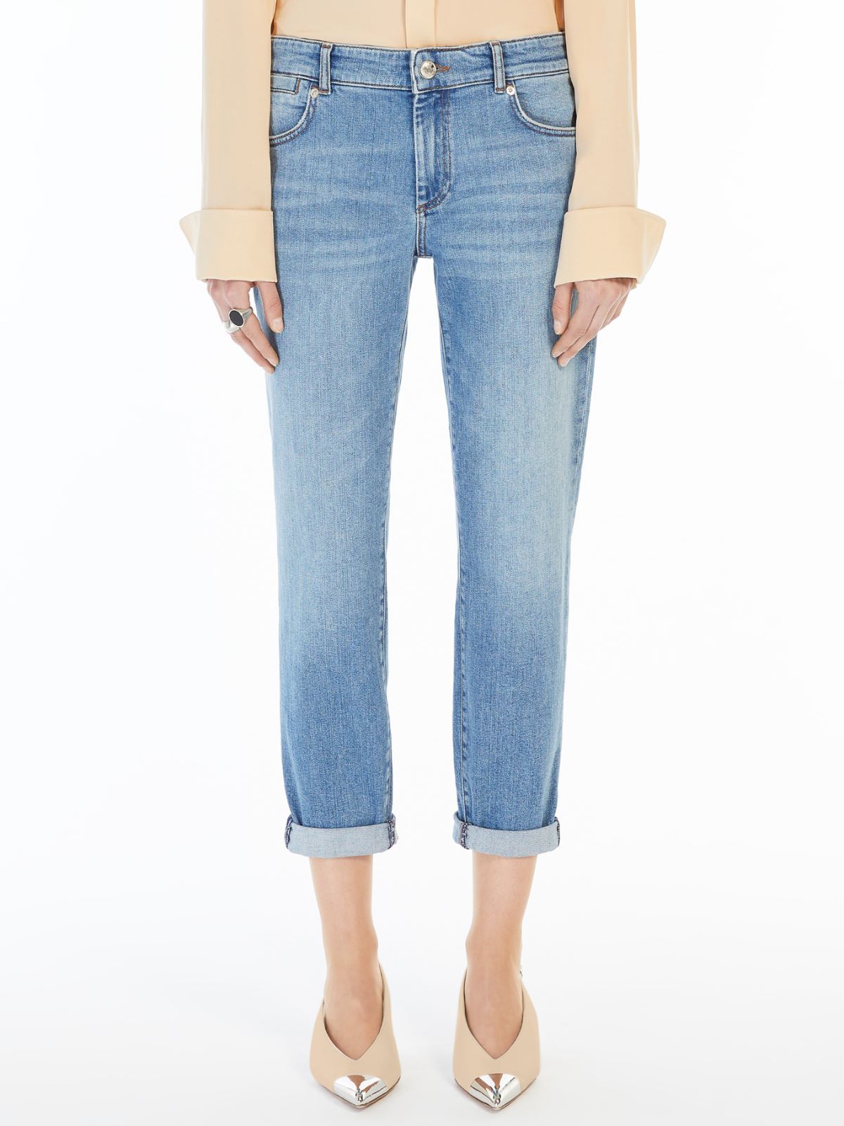 Low-rise cigarette jeans