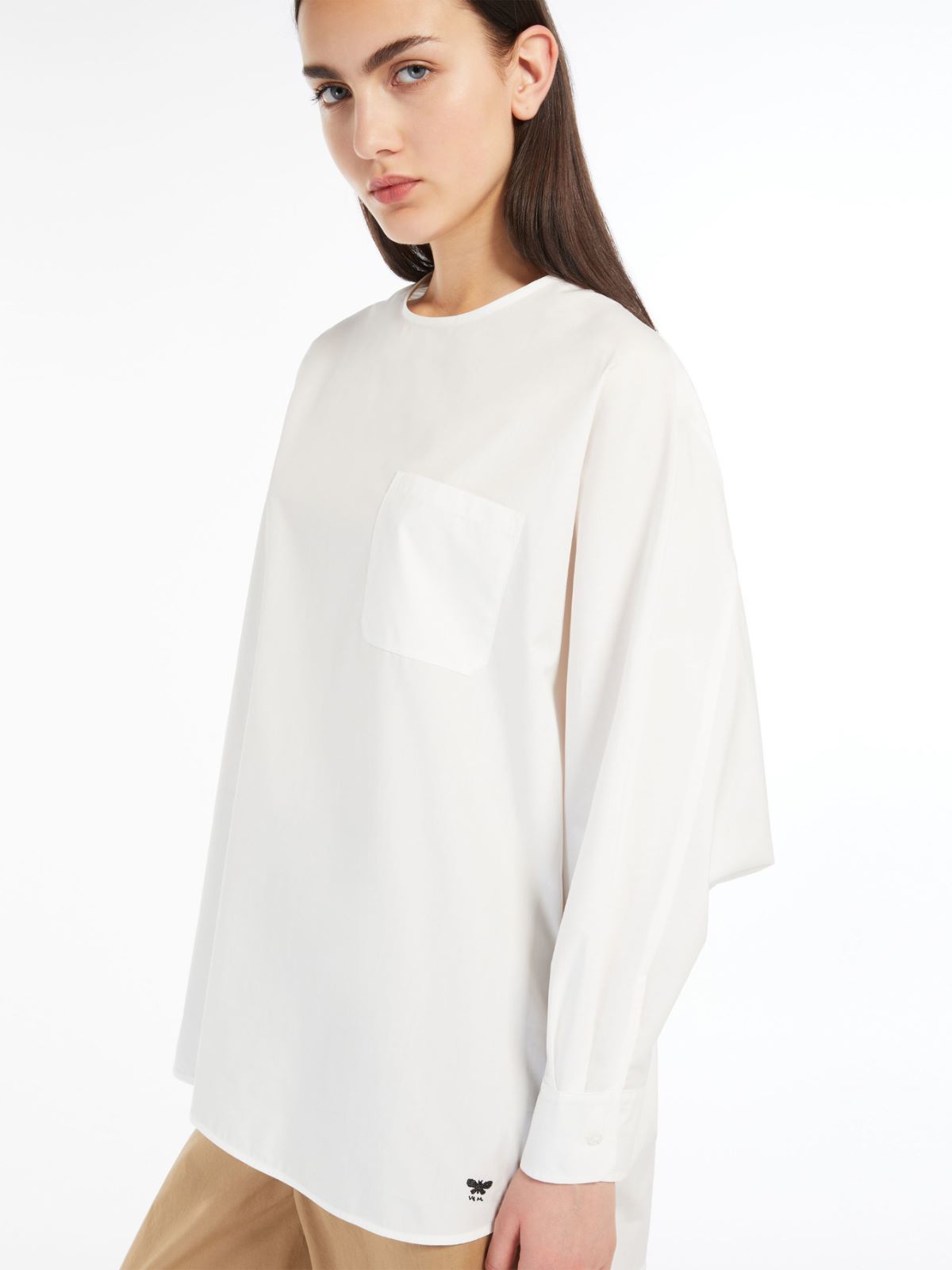 Cotton poplin blouse