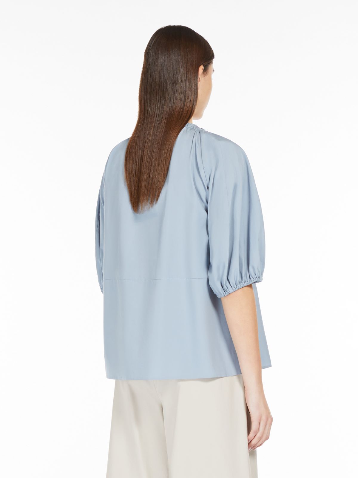 Cotton poplin blouse