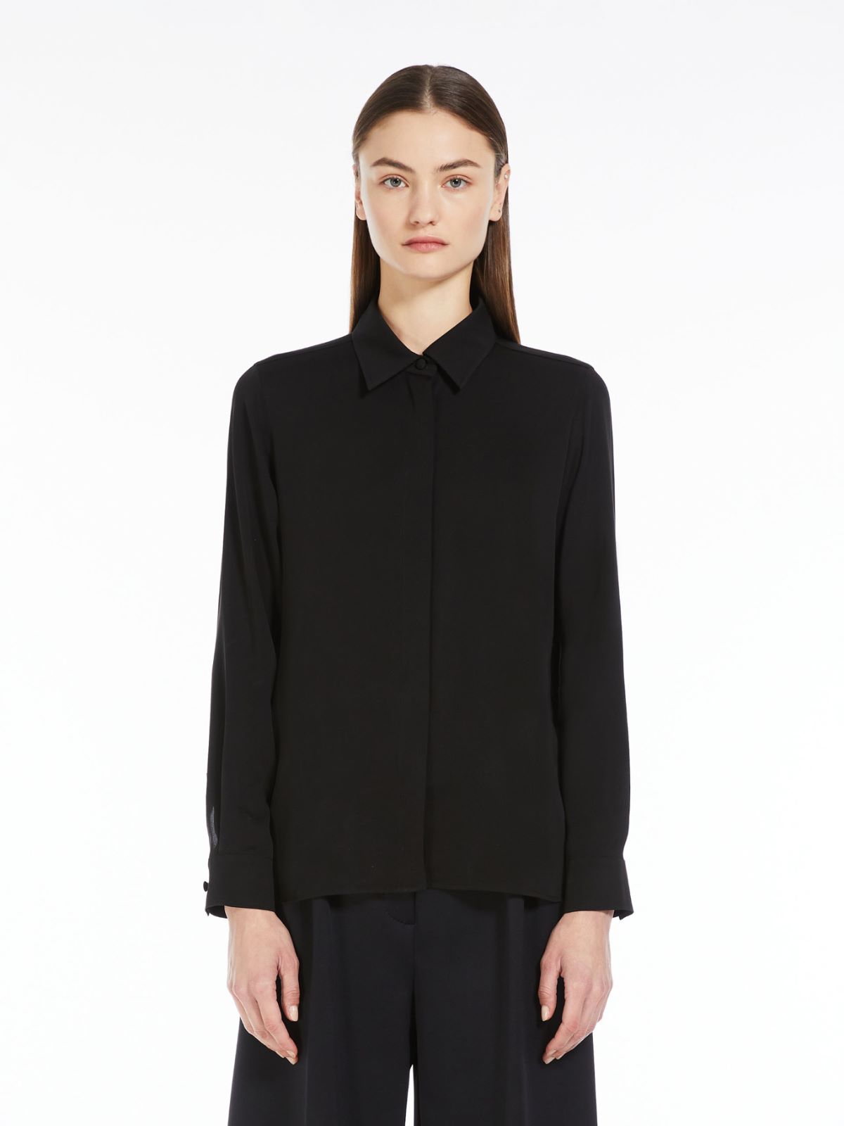 Silk charmeuse shirt