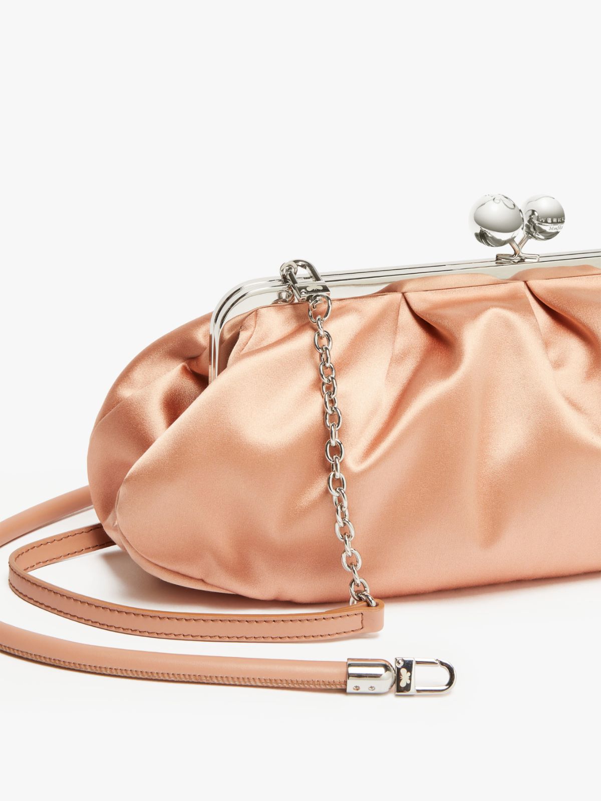 Large satin and silk Pasticcino Bag