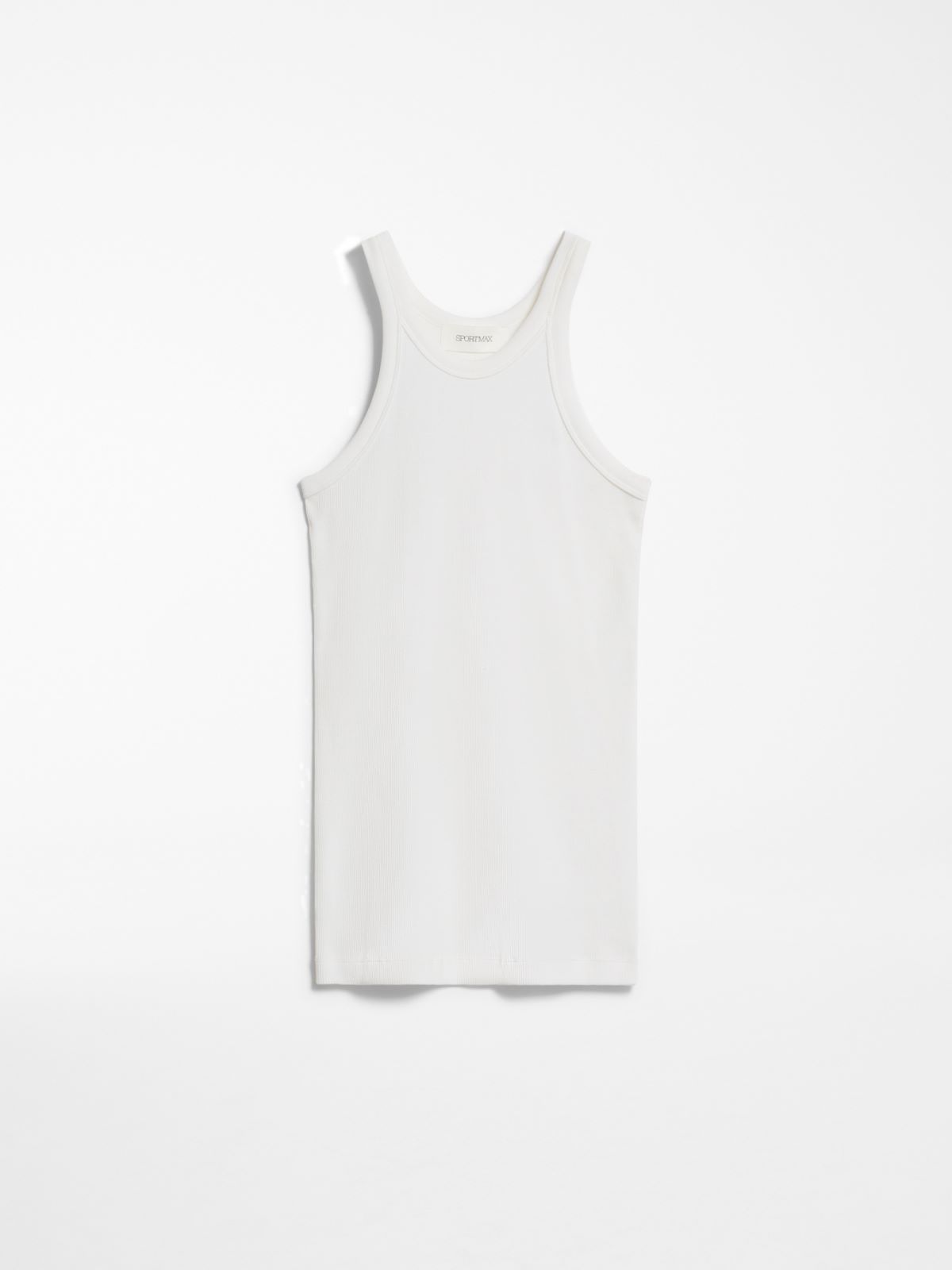 Silk-blend jersey vest top