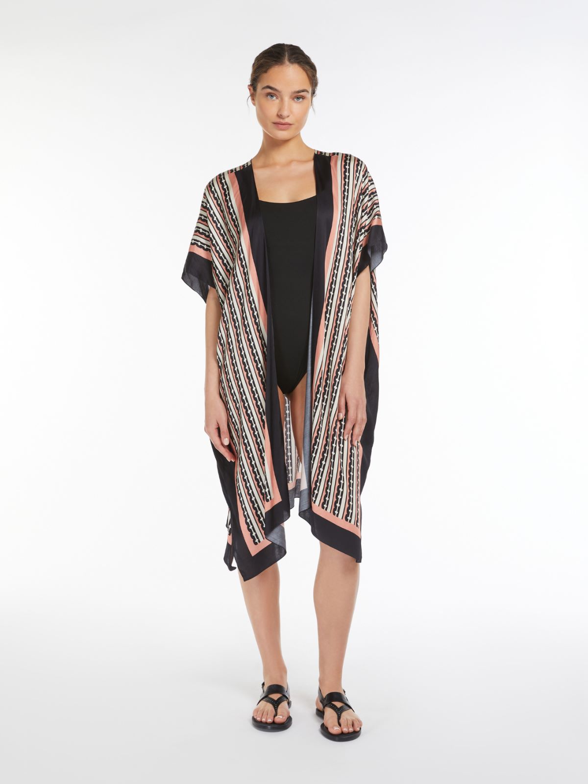 Jersey one-piece active-style swimsuit