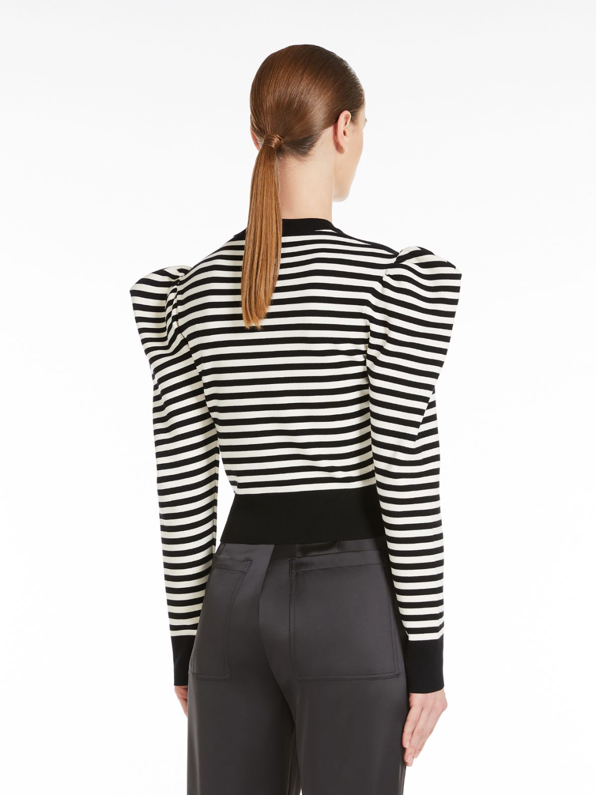 Striped viscose jumper