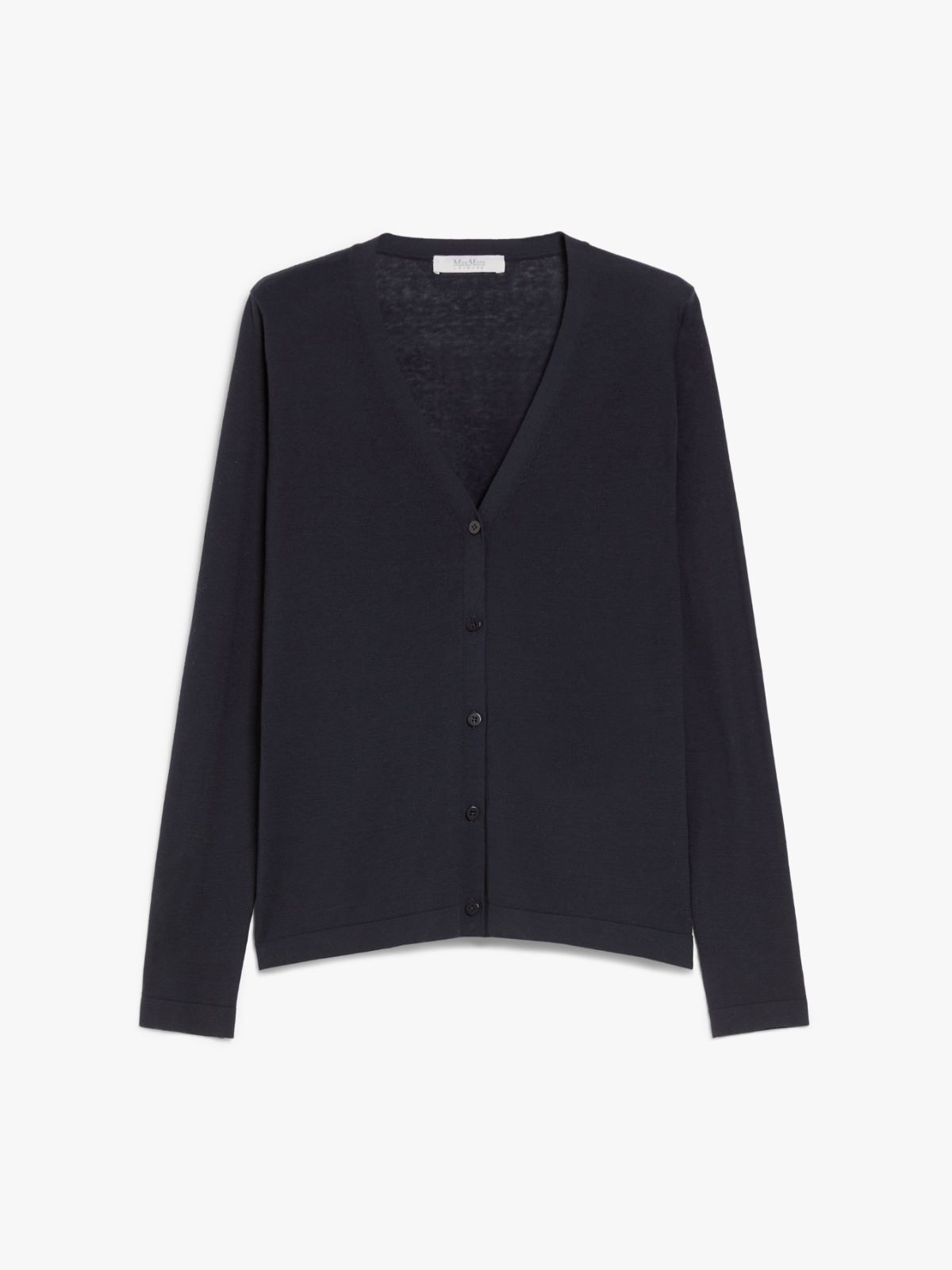 Cotton and silk yarn cardigan