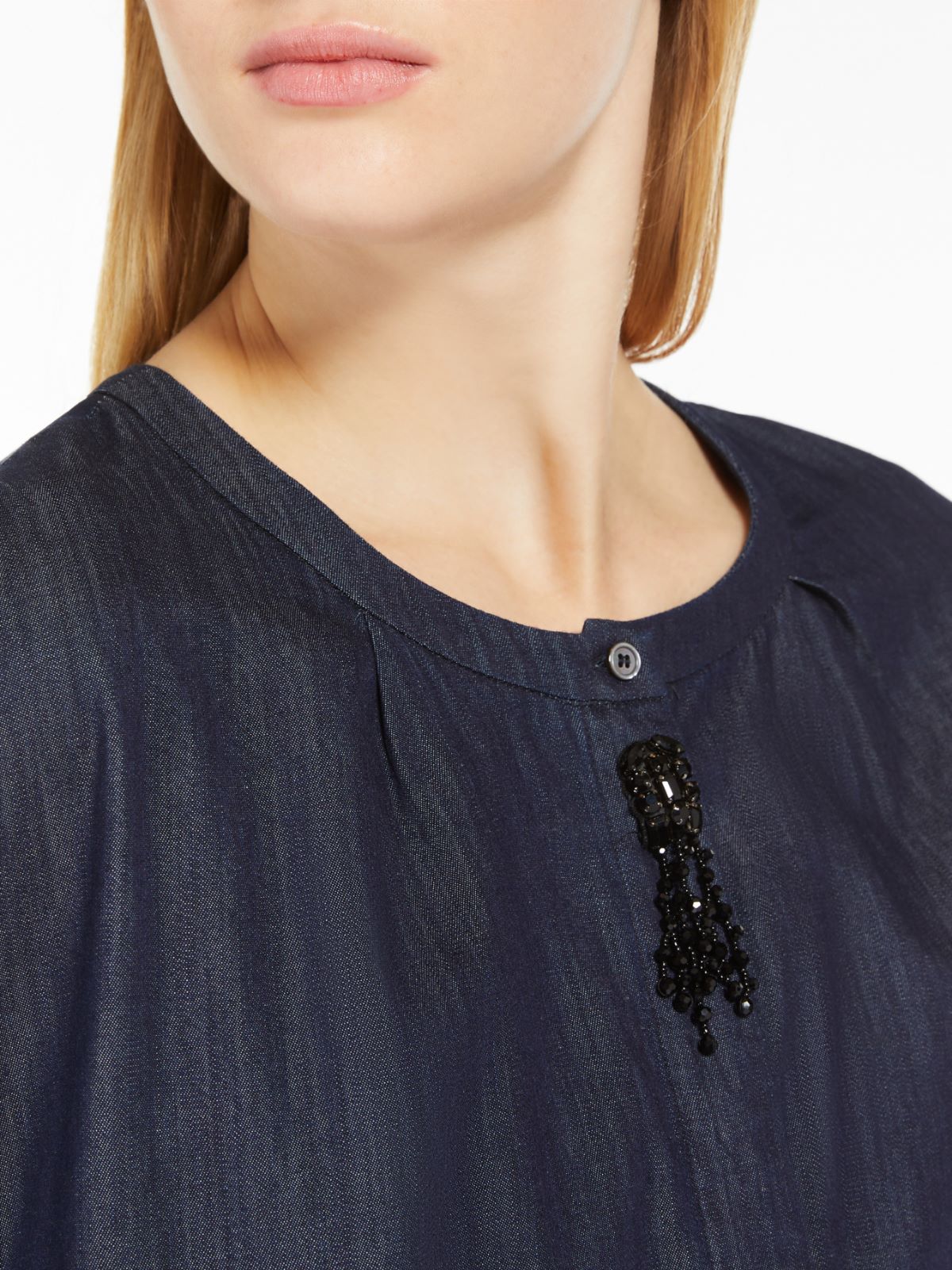 Short, lightweight denim dress