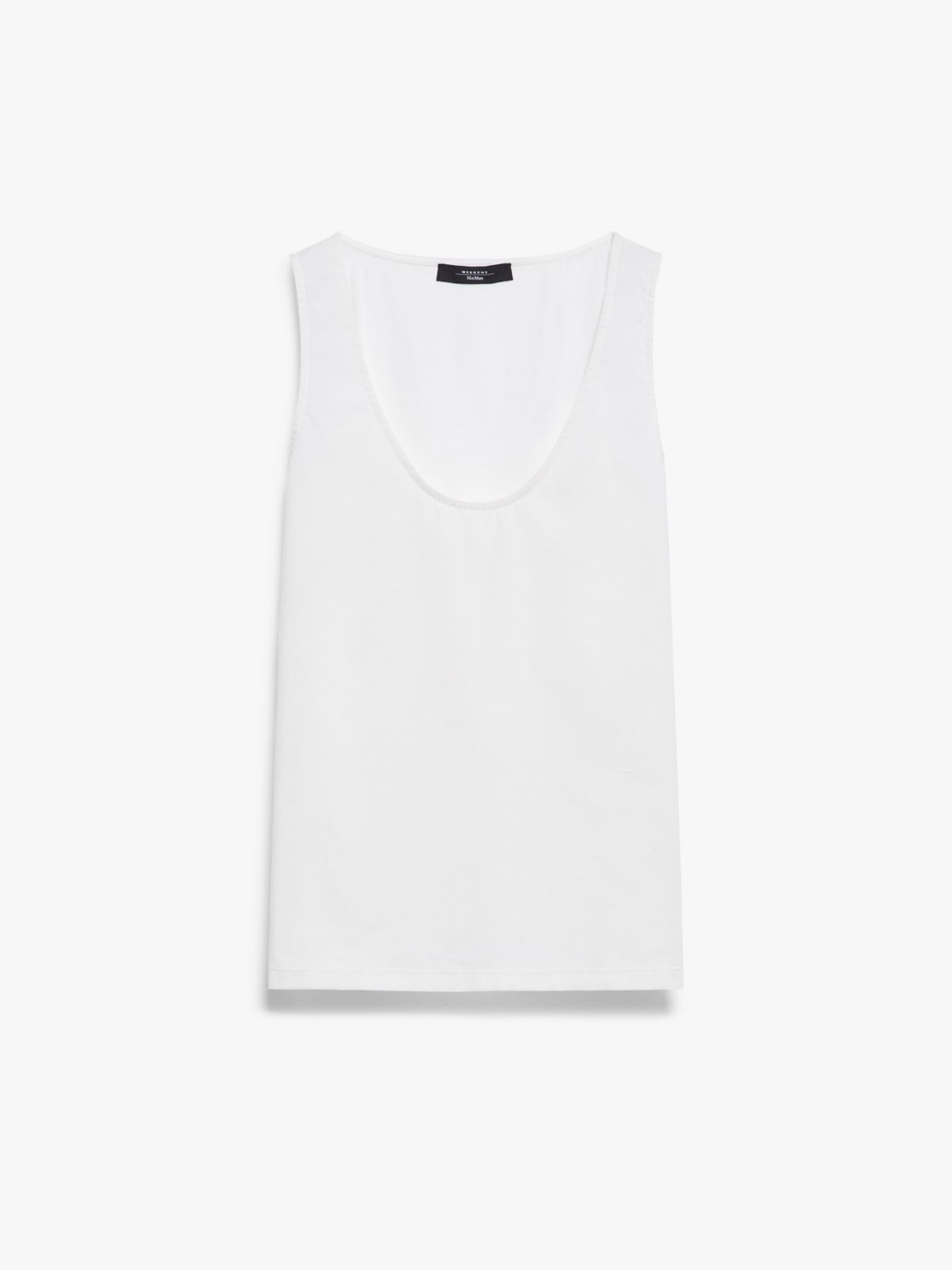 Poplin and jersey vest top