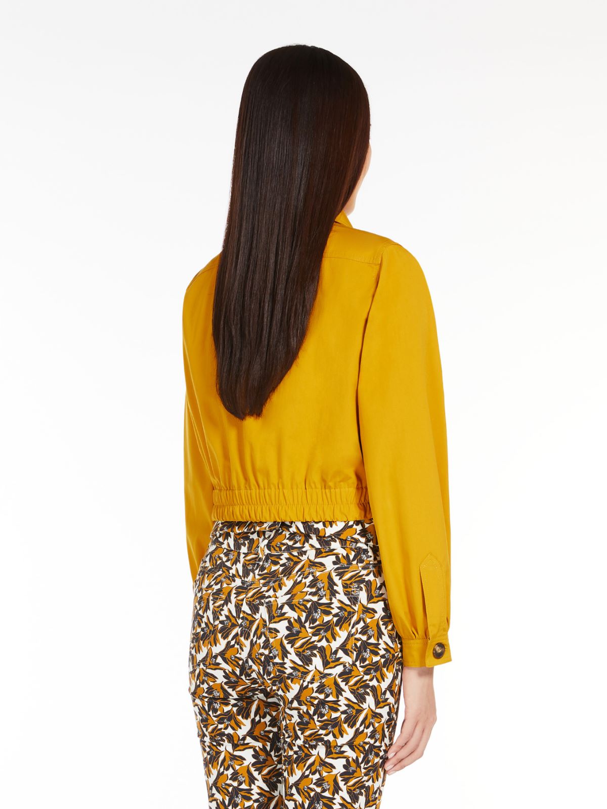 Cotton poplin bomber jacket