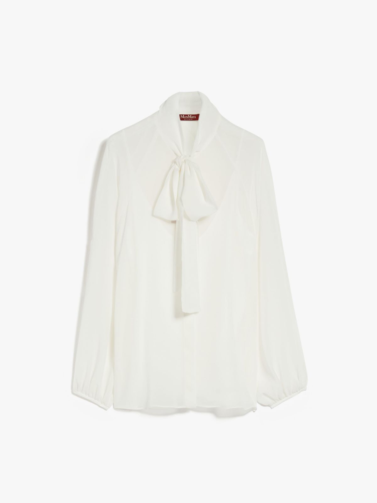 Georgette blouse with bow