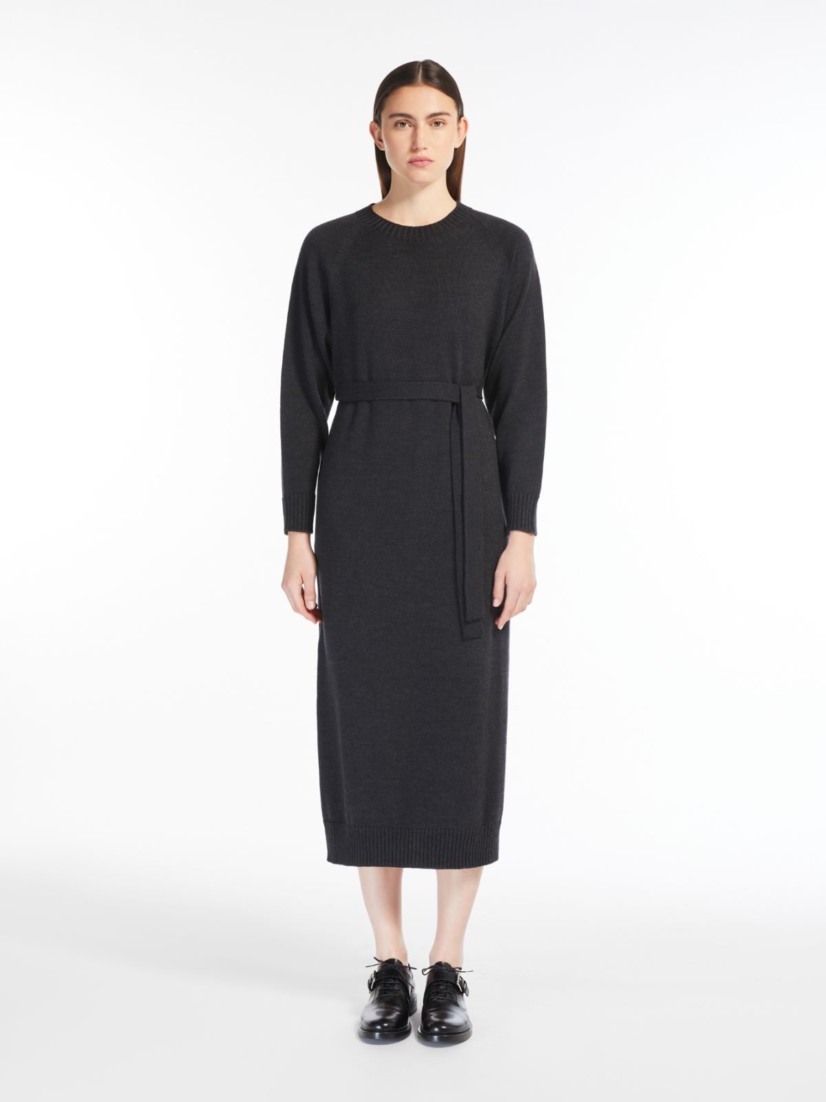 Wool midi dress