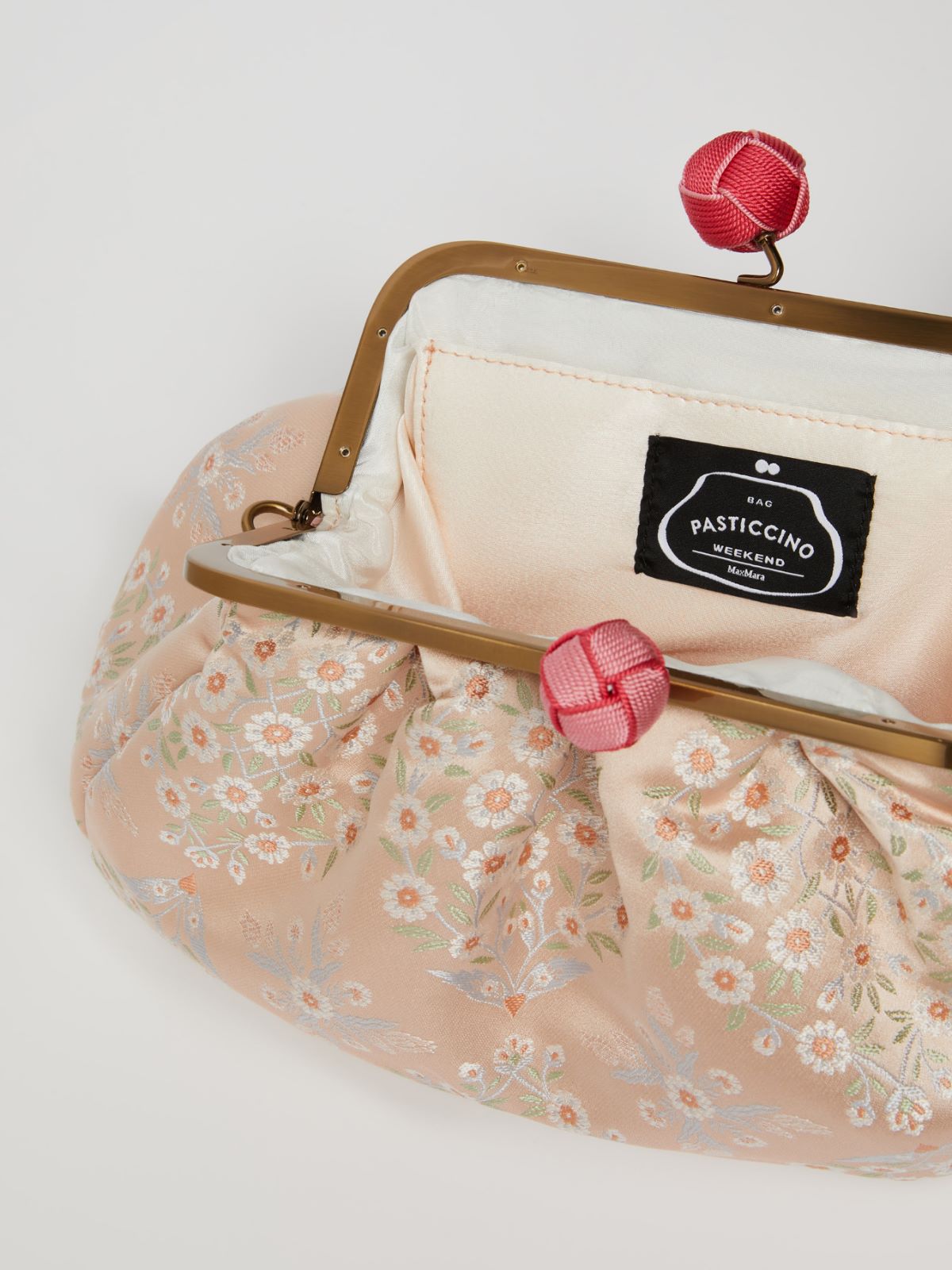Medium jacquard silk Pasticcino Bag