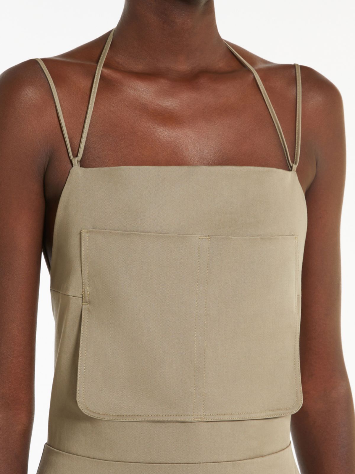 Workwear dress in stretch gabardine