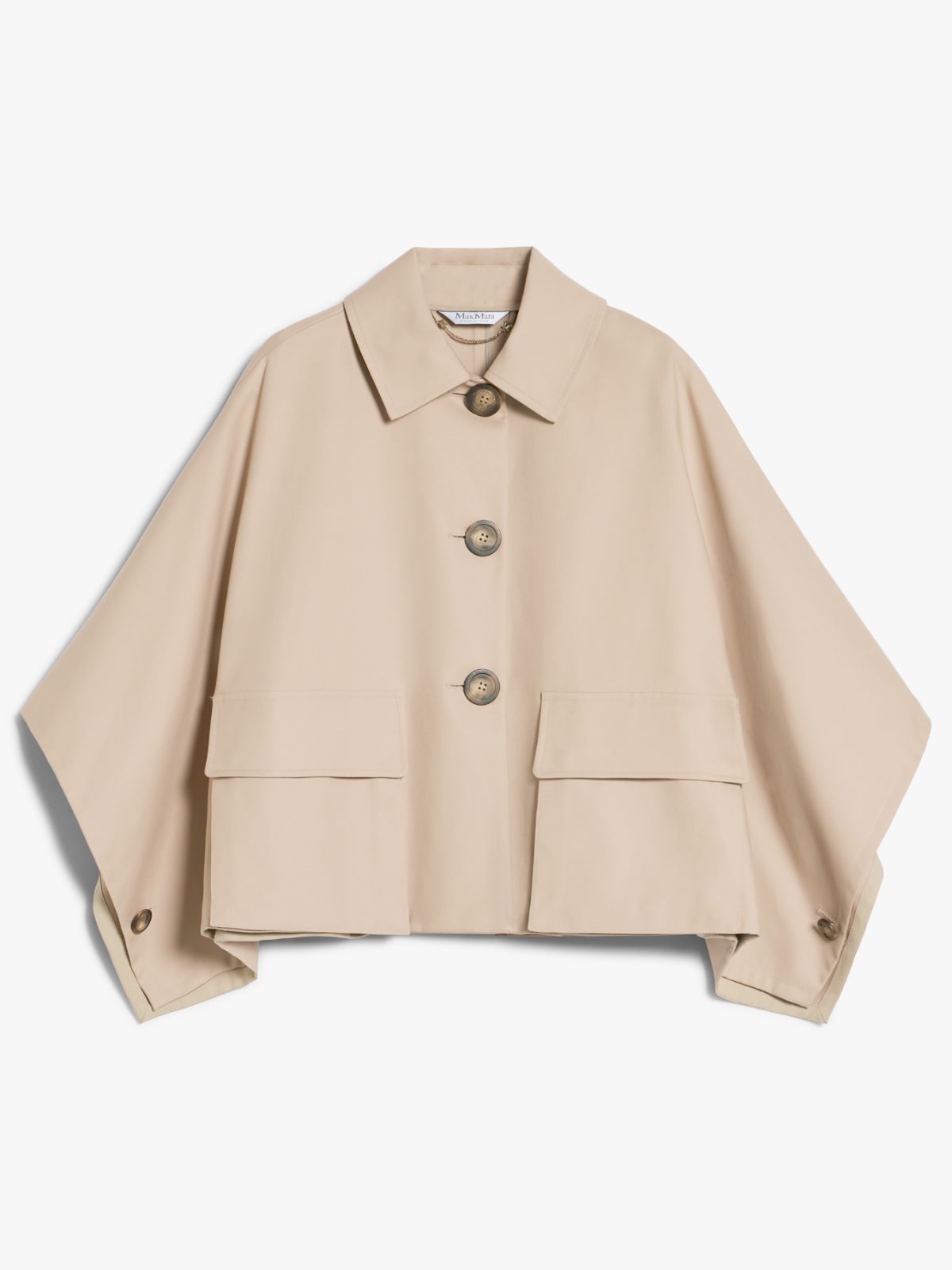 Cotton gabardine cape