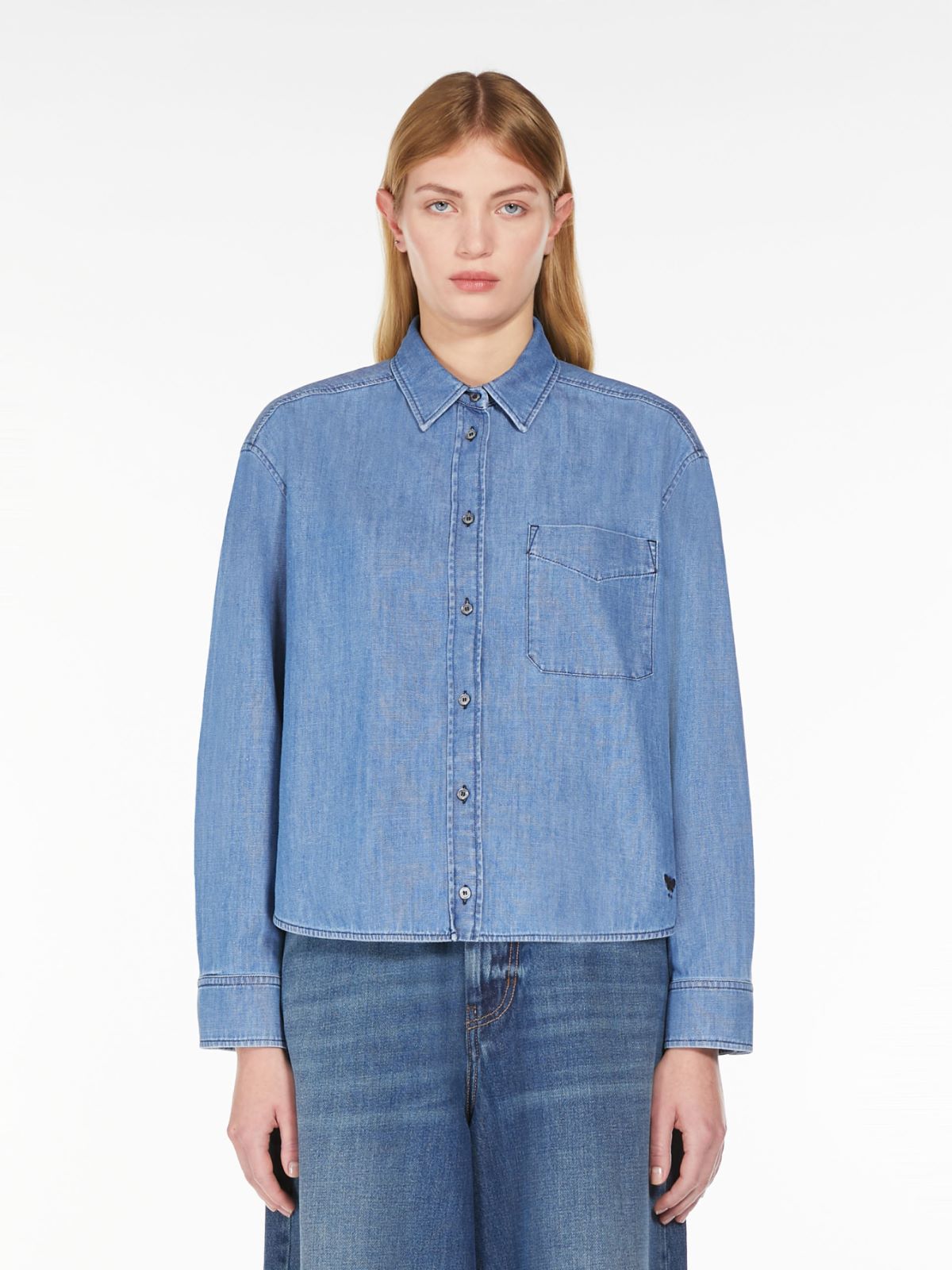 Cotton denim shirt