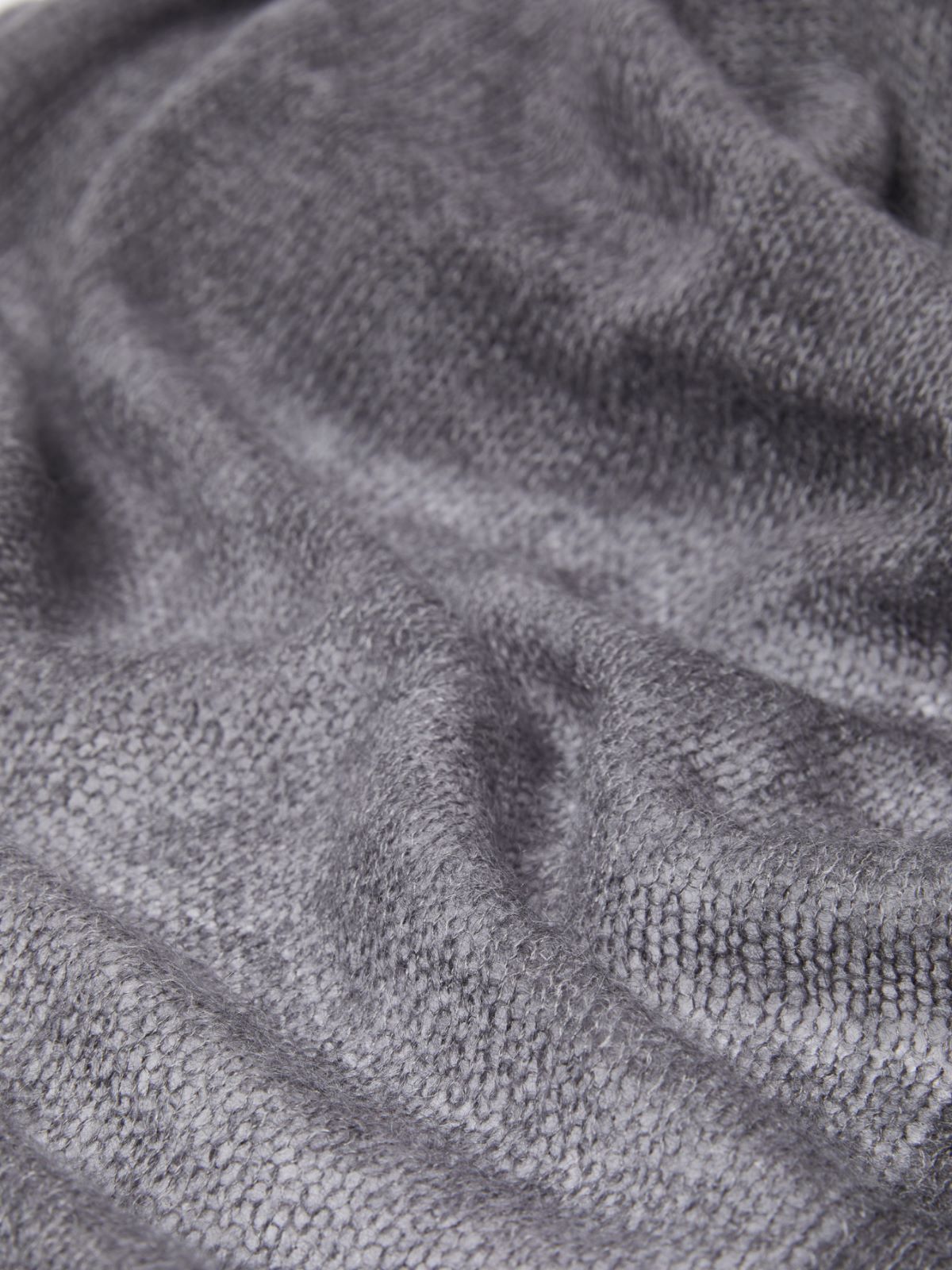 Colour-block scarf in mohair and silk