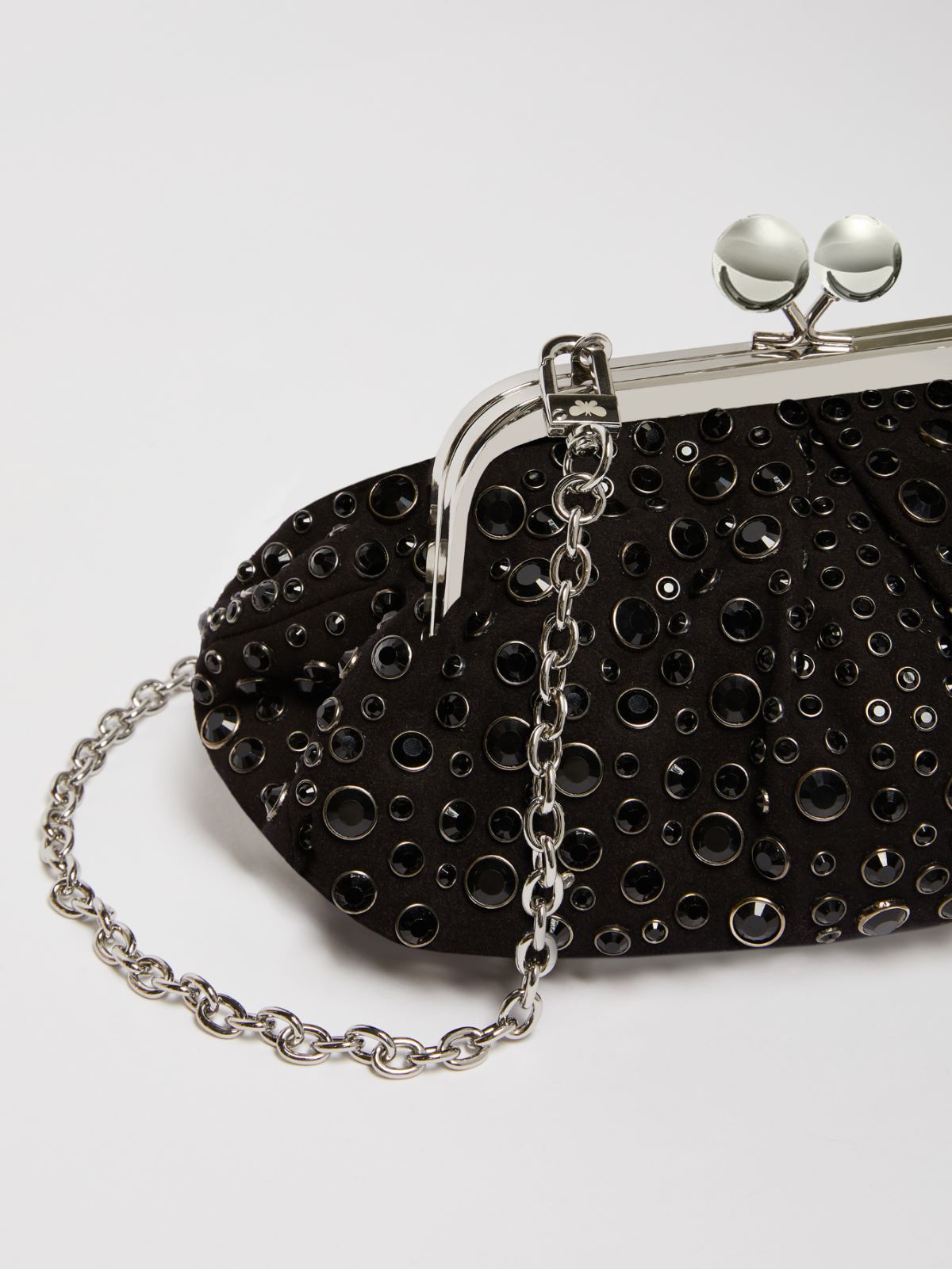 Small crystal leather Pasticcino Bag
