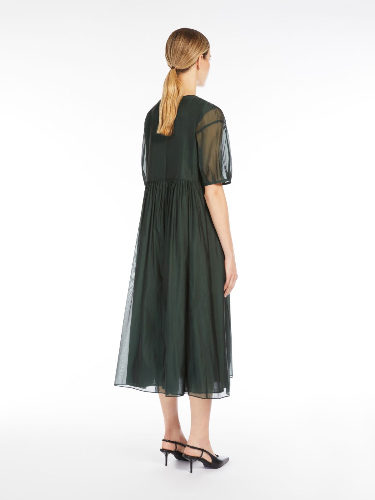 Cotton and silk organza dress