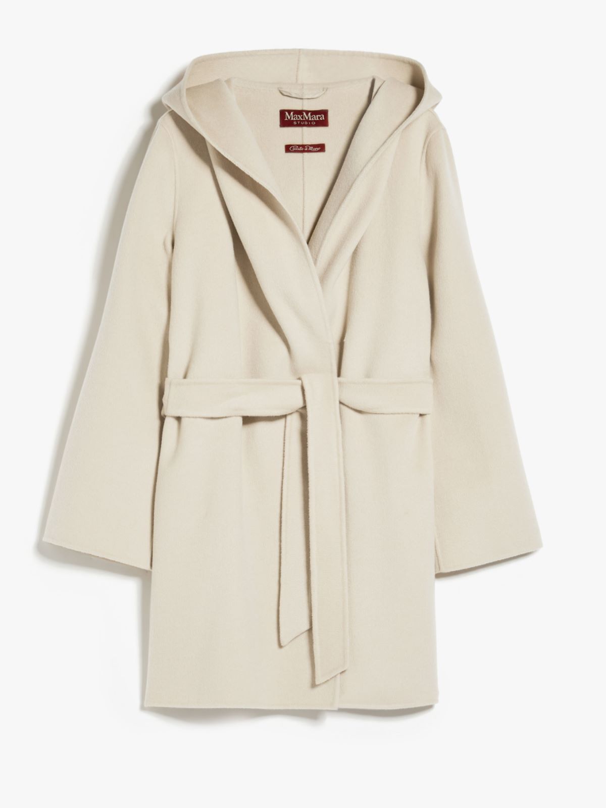 Cashmere and wool parka