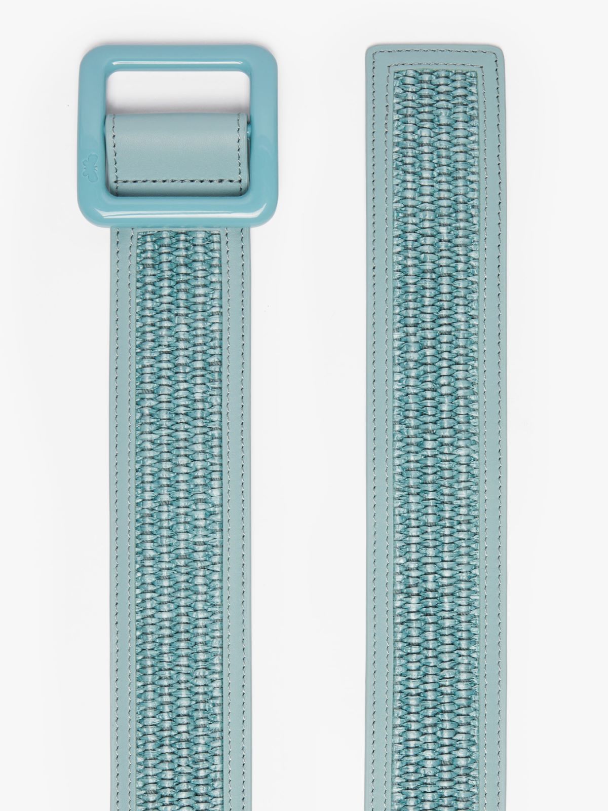 Nylon and cotton raffia belt