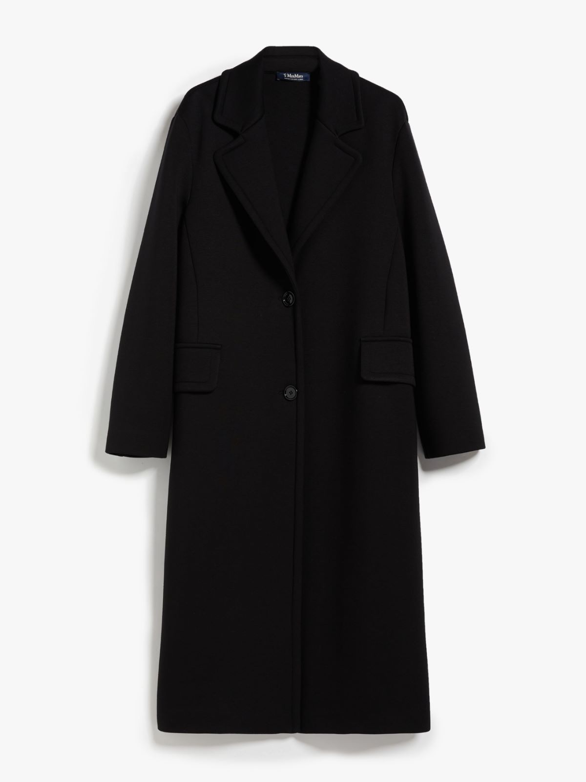 Jersey midi coat