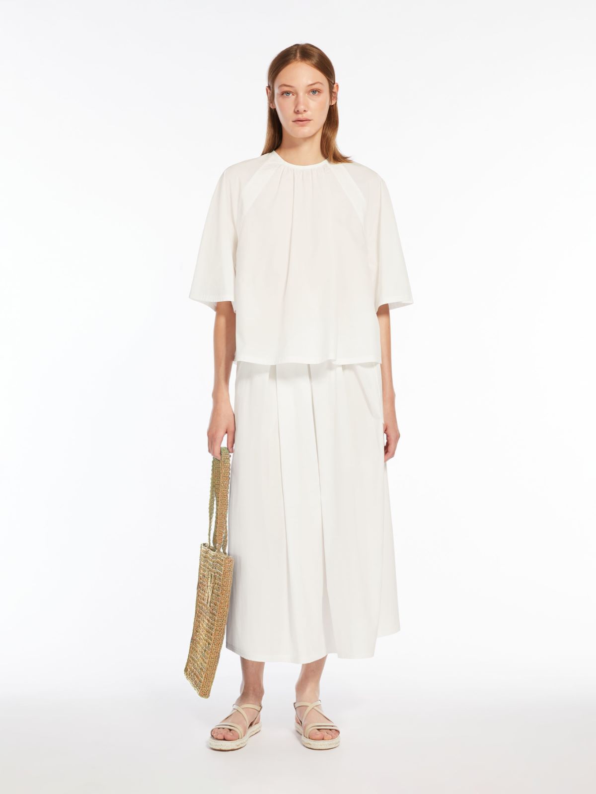 Cotton poplin blouse