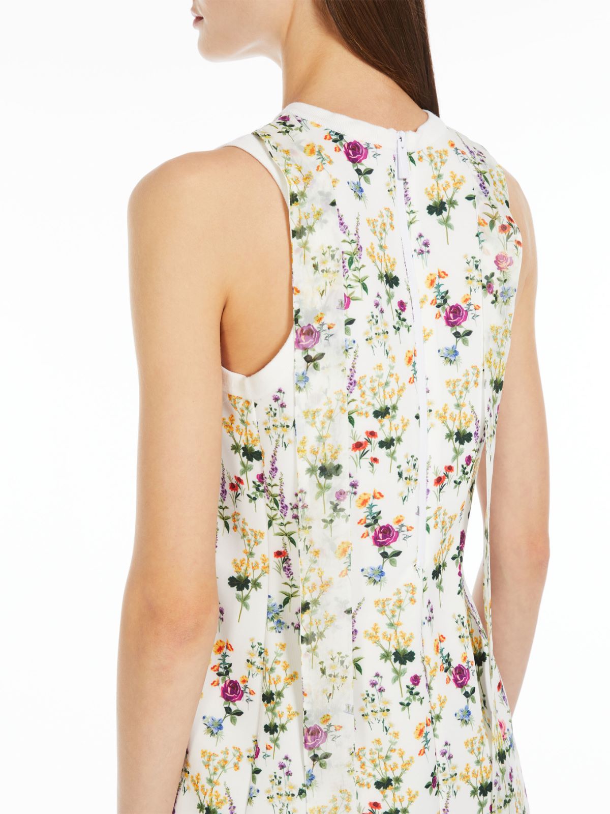 Short printed scuba dress