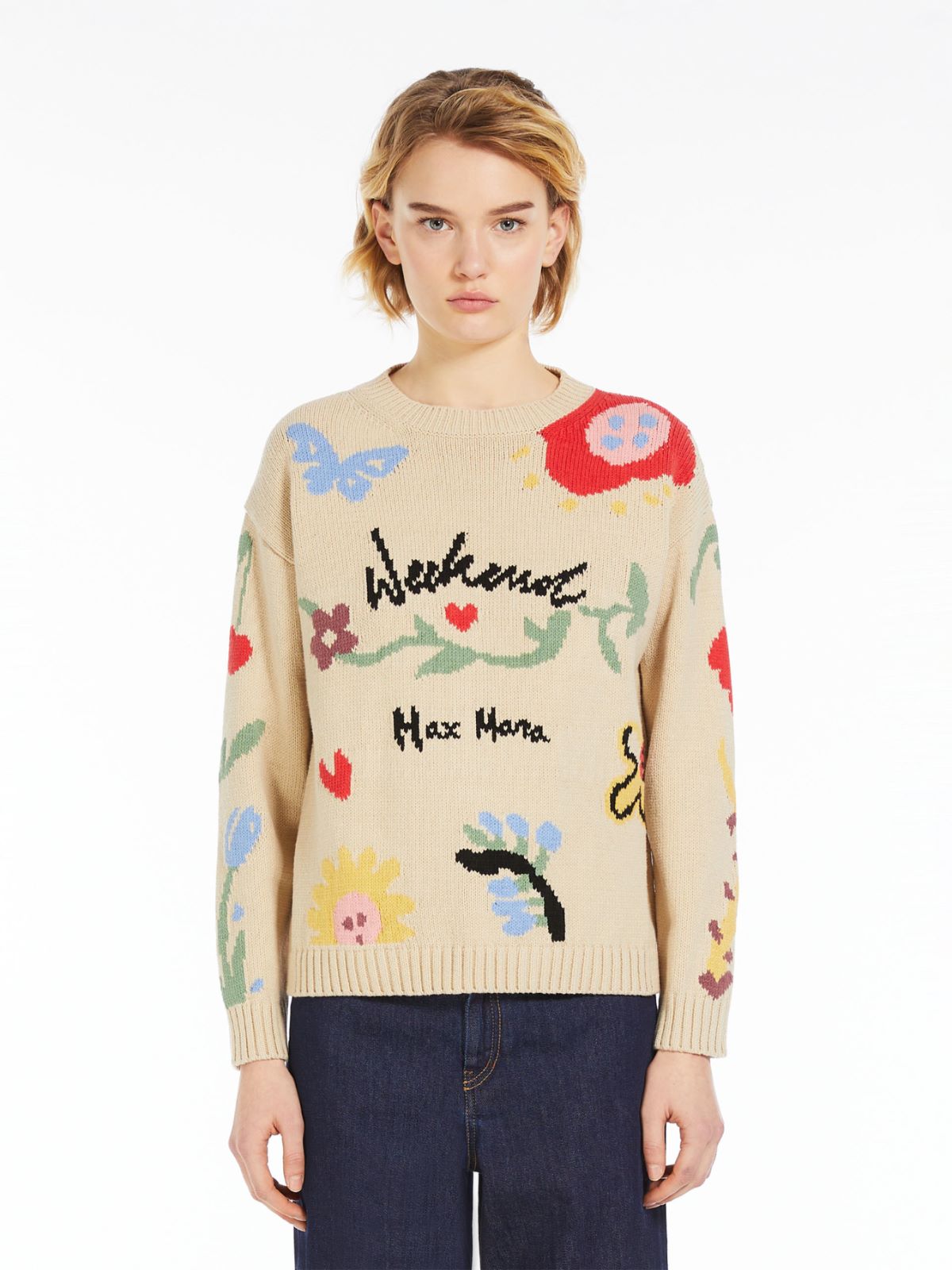 Cotton inlay sweater