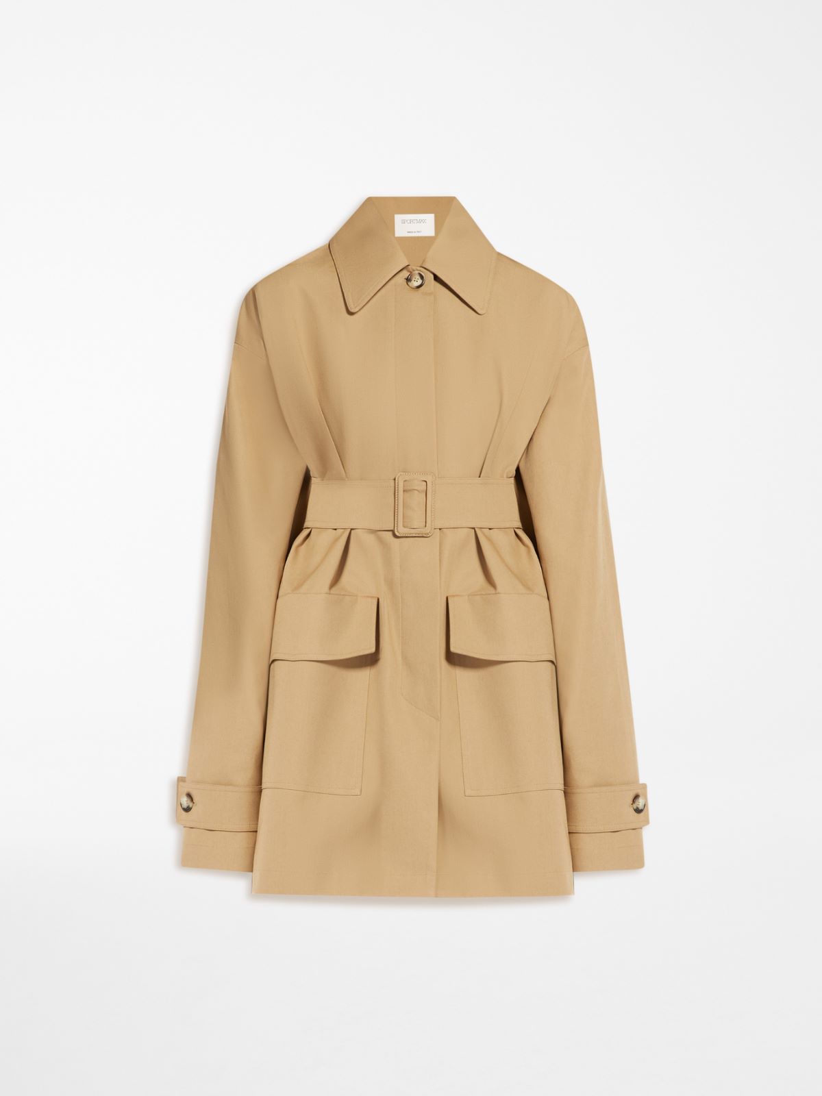 Water-resistant cotton safari jacket