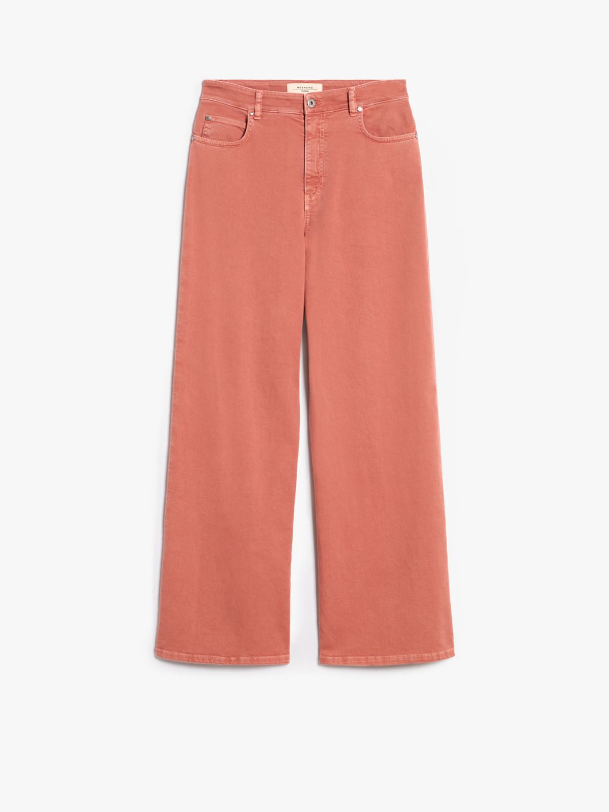 Cropped cotton trousers