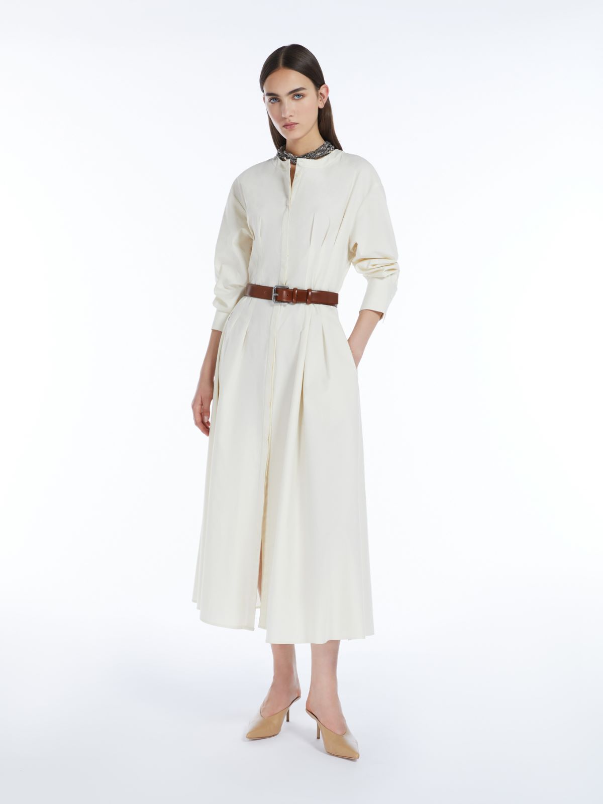 Cotton shirt dress
