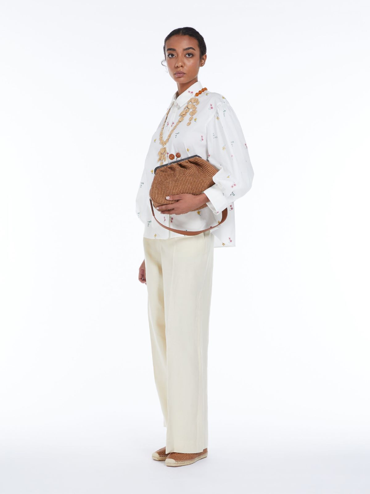 Medium raffia-look Pasticcino Bag