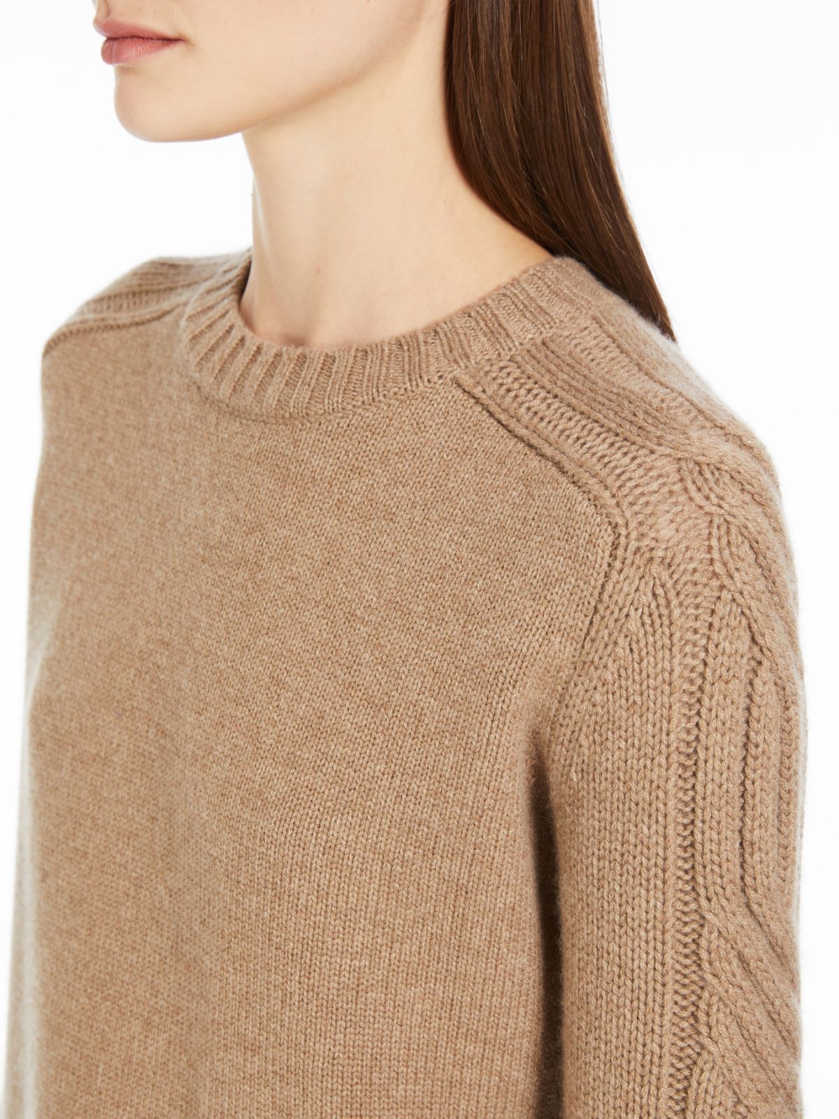 Pure cashmere crew-neck jumper