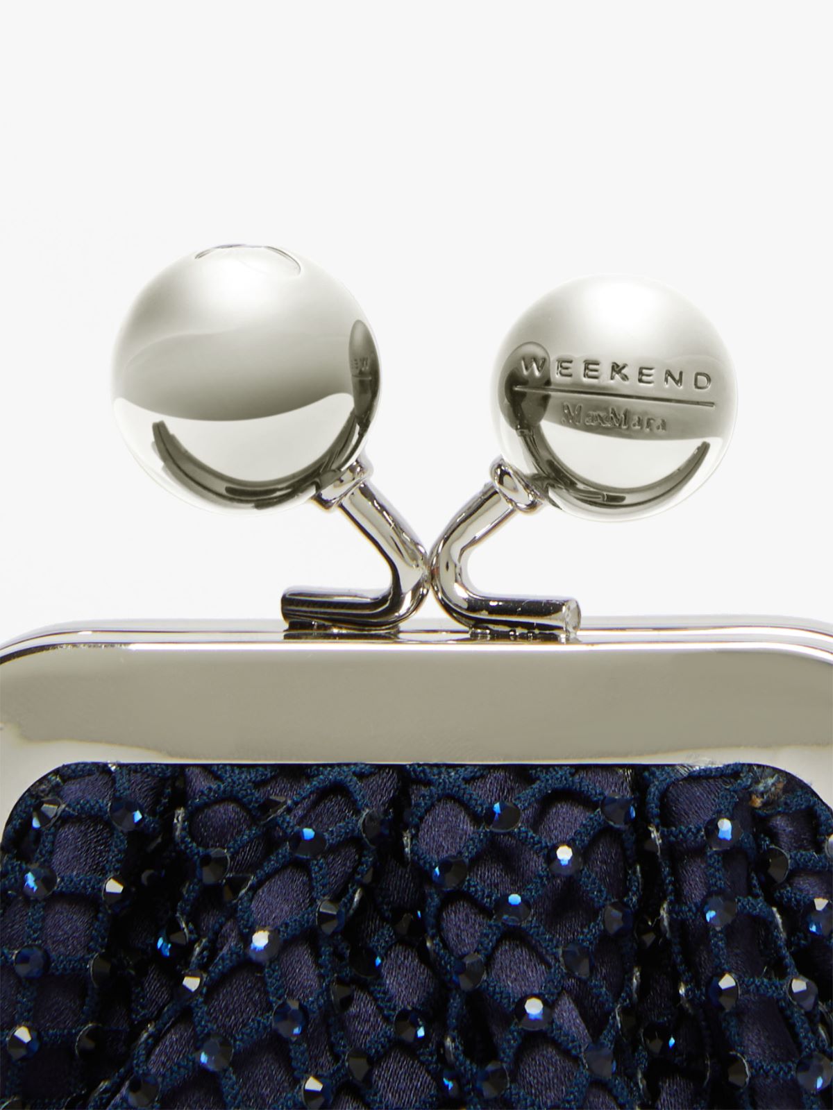 Rhinestone and satin Nano Pasticcino Bag