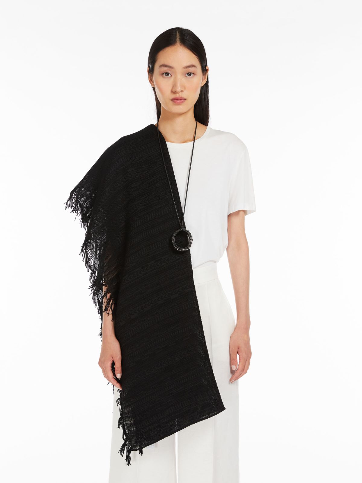 Cotton and silk stole