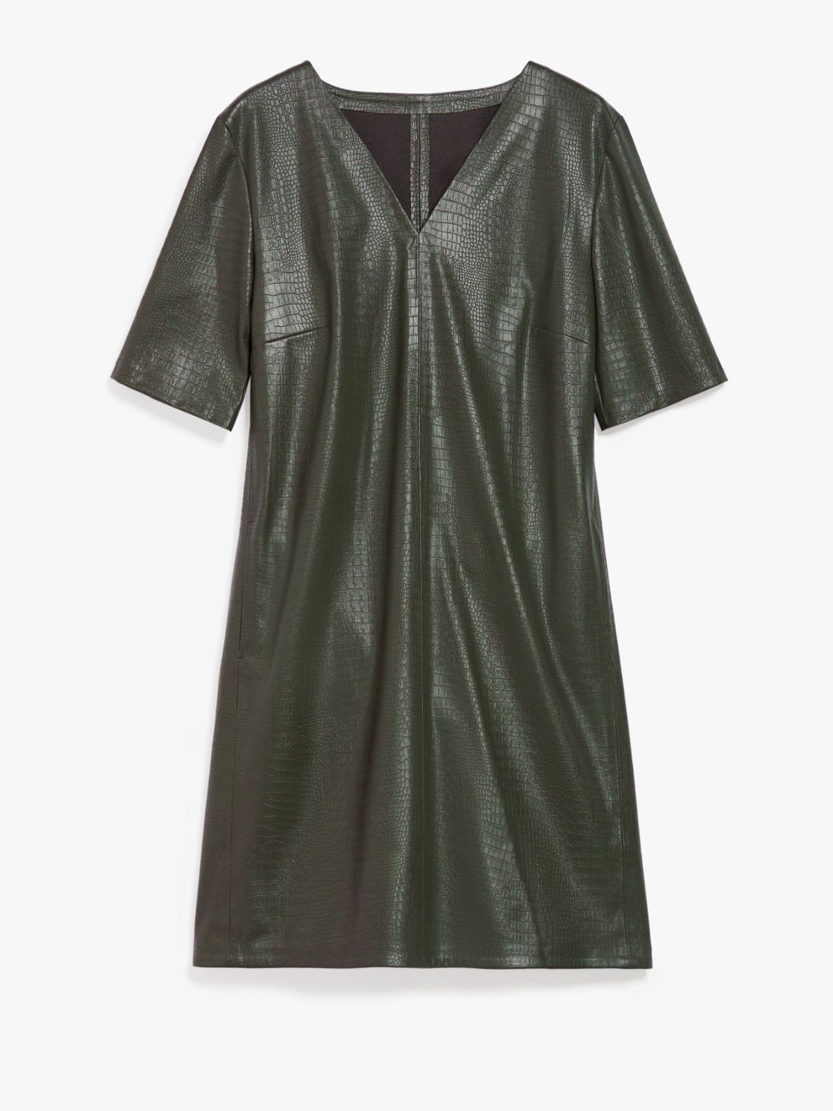 Crocodile-print dress