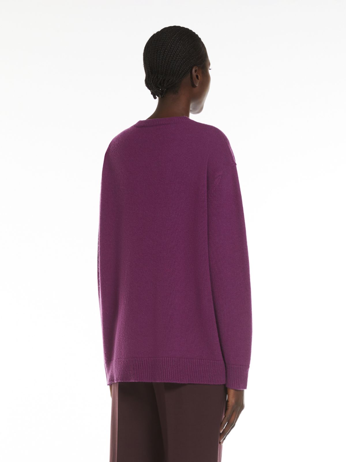 Wool, cashmere and sequin pullover